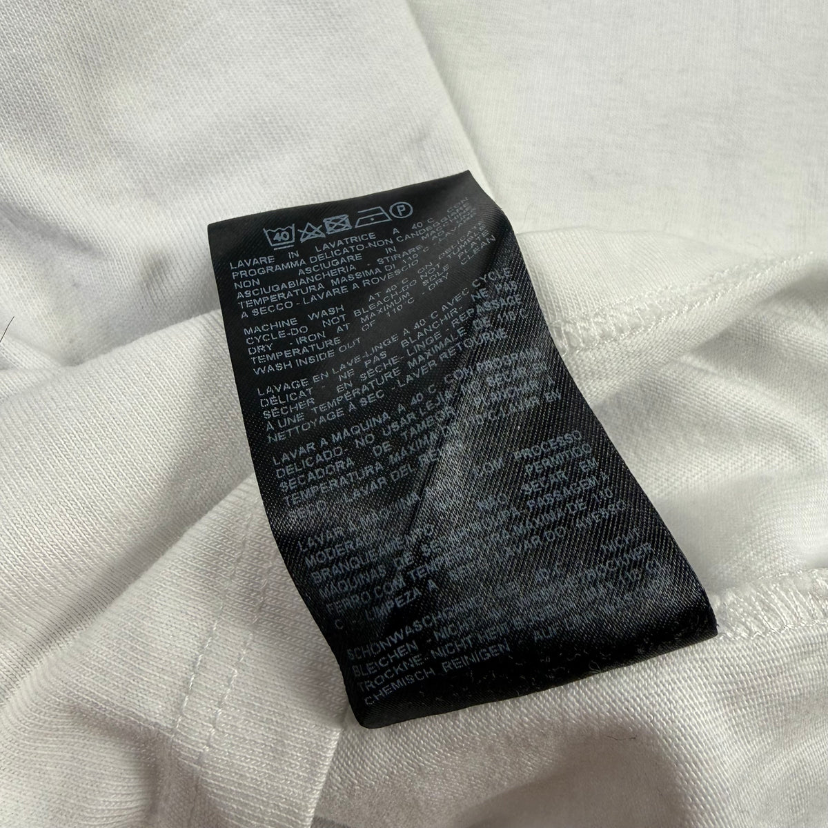 Raf Simons SS18 Double-Sided Text Graphic T-Shirt
