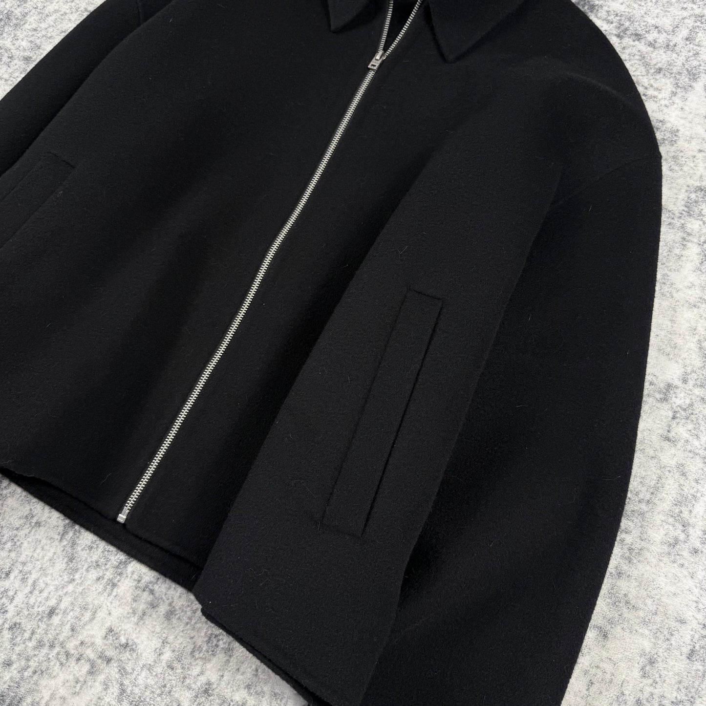 Acne Studios SS22 Doverio Wool ‘Black’ Cropped Jacket
