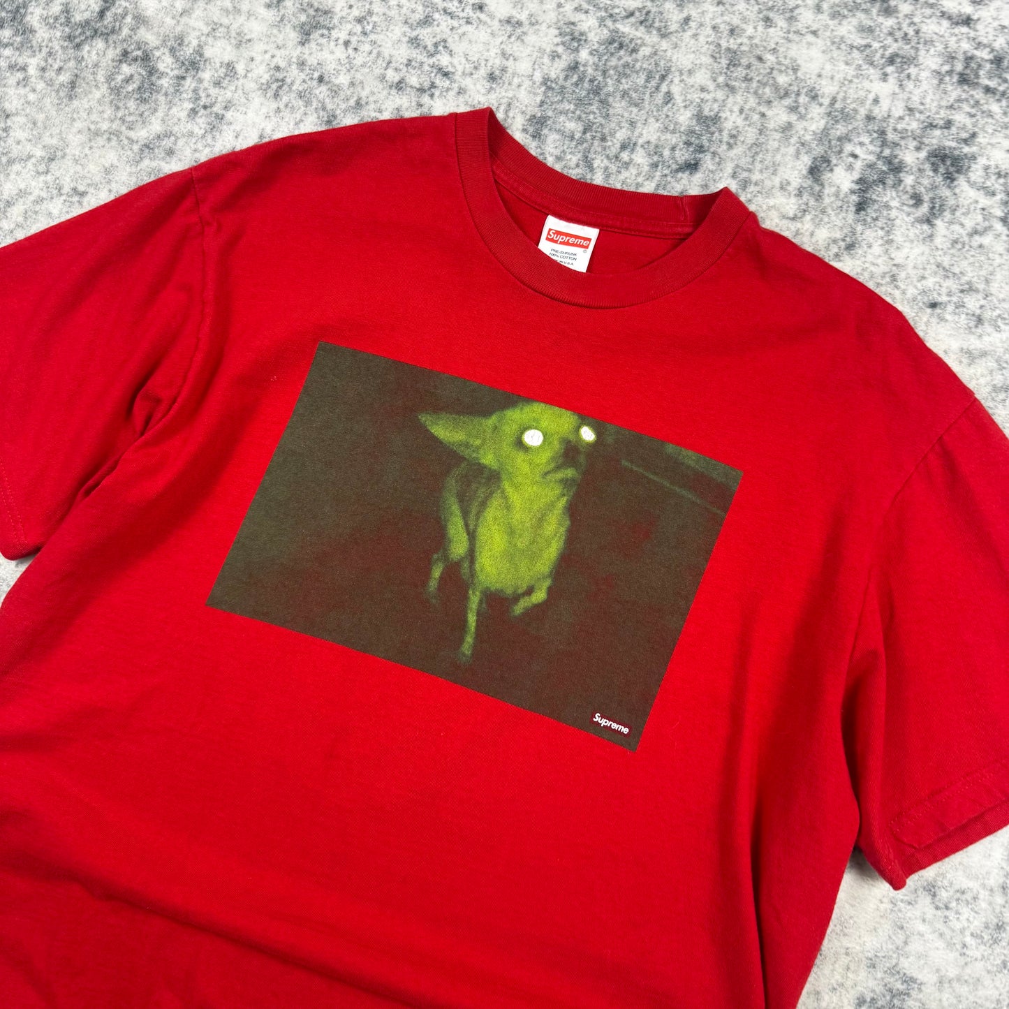 Supreme FW18 Chris Cunningham Chihuahua ‘Red’ T-Shirt