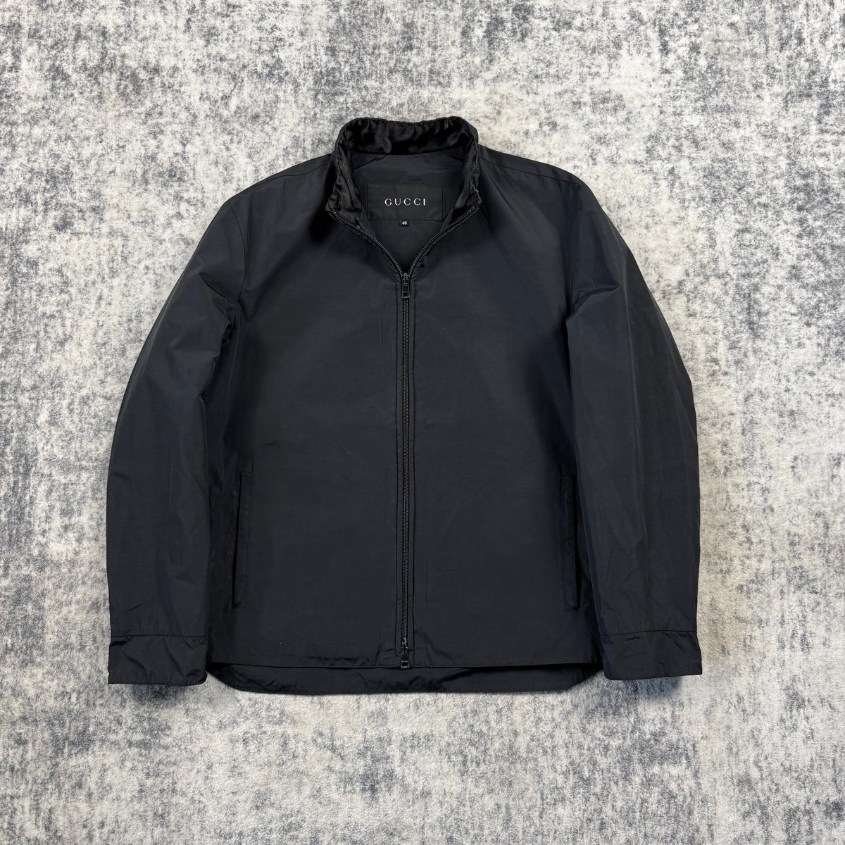 Gucci by Tom Ford Black Nylon Zip-Up Jacket