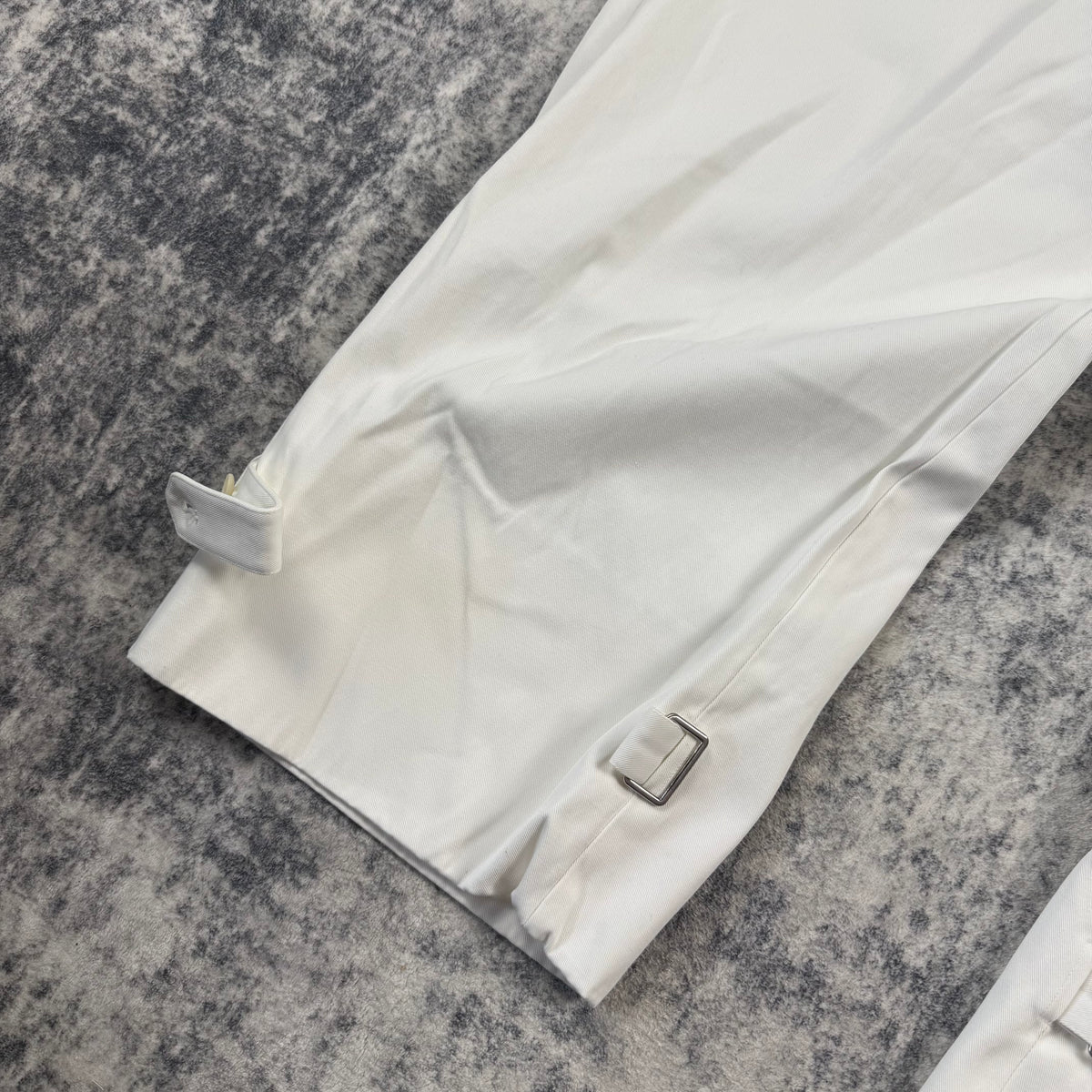 Hermès Vintage White Adjustable Ankle Riding Trousers