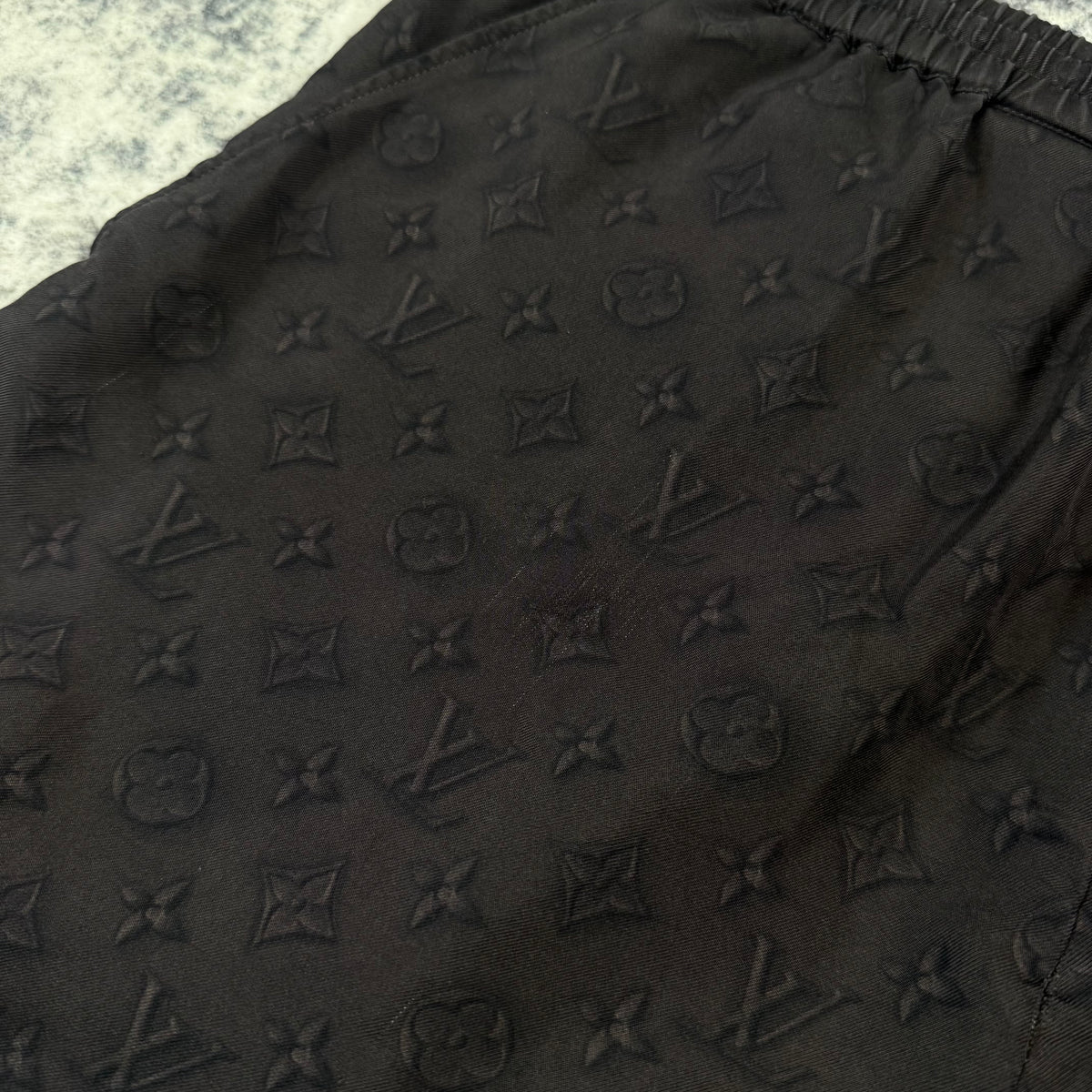 Louis Vuitton Printed Monogram Silk Shorts