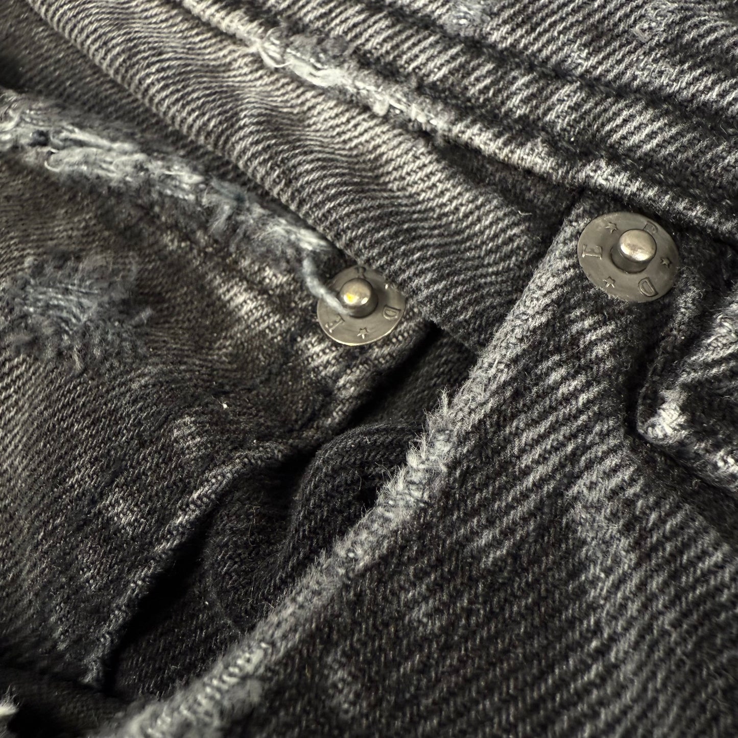 Enfants Riches Déprimés 2023A/W Distressed Burn ‘Black’ Jeans
