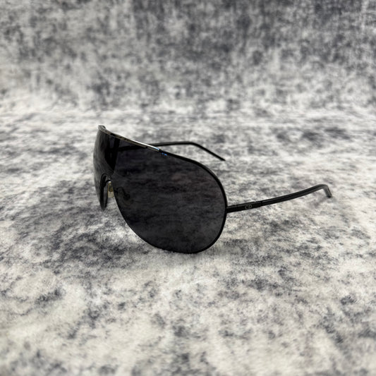 Dior Homme Vintage Oversized Black Shield Sunglasses