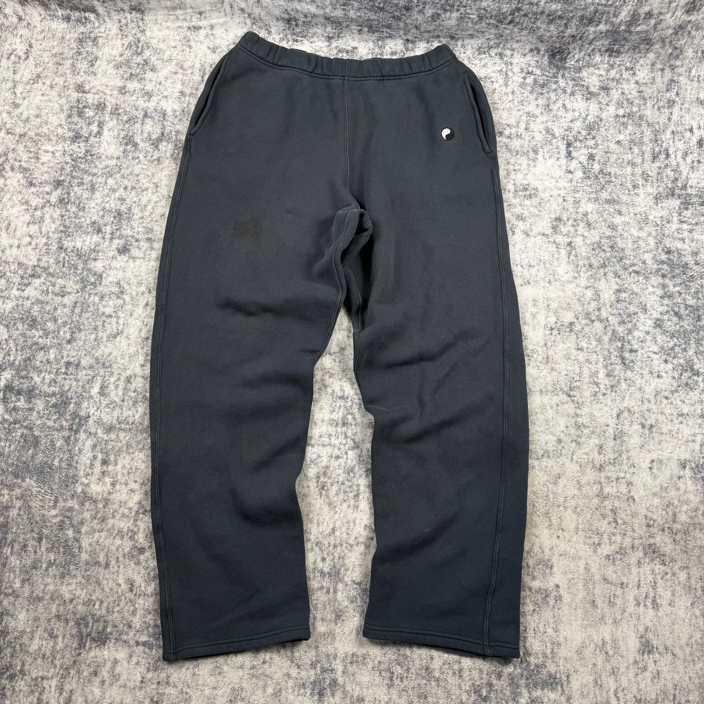 Our Legacy Black Yin Yang Embroidery Sweatpants