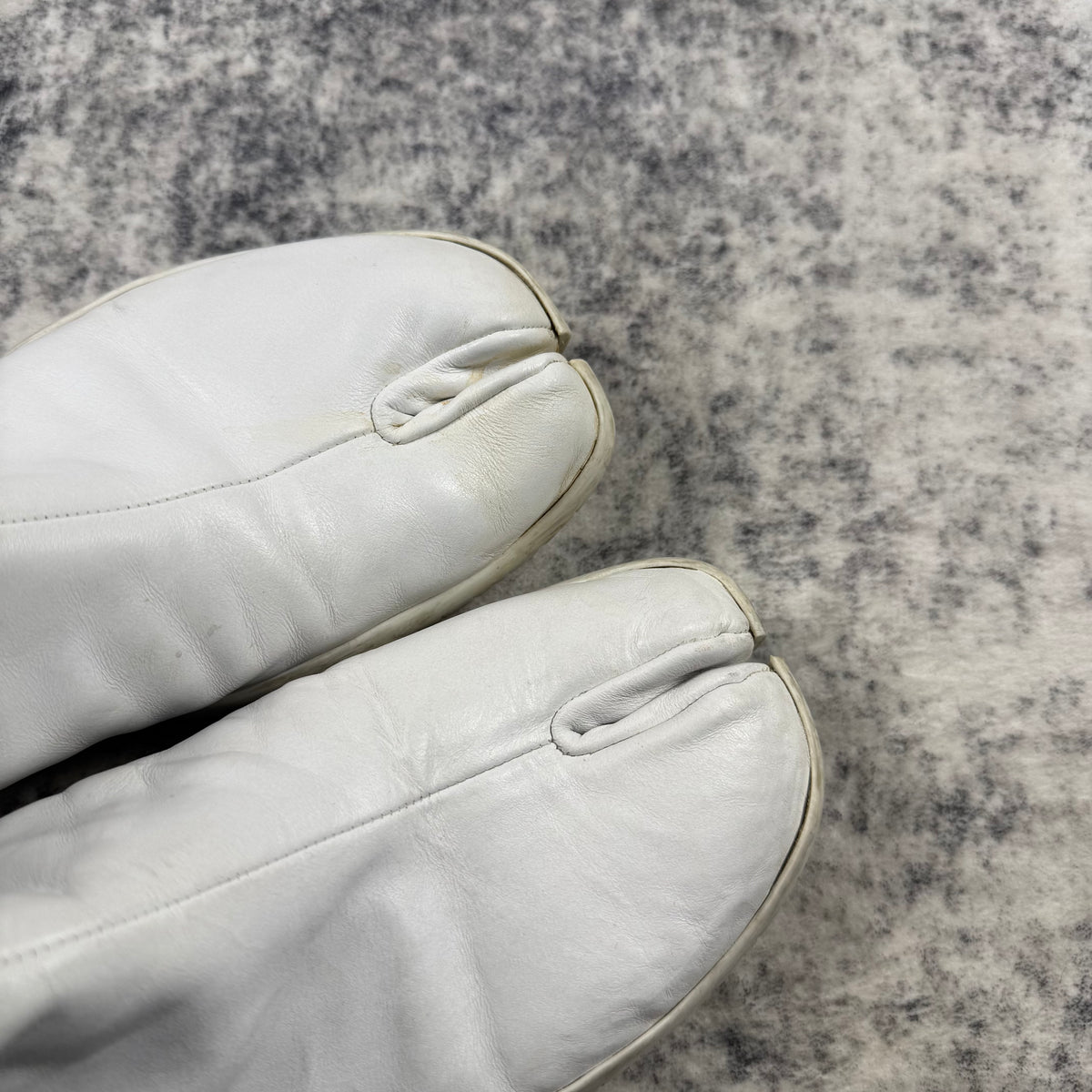 Maison Margiela SS17 White Leather Tabi High-Top Boots