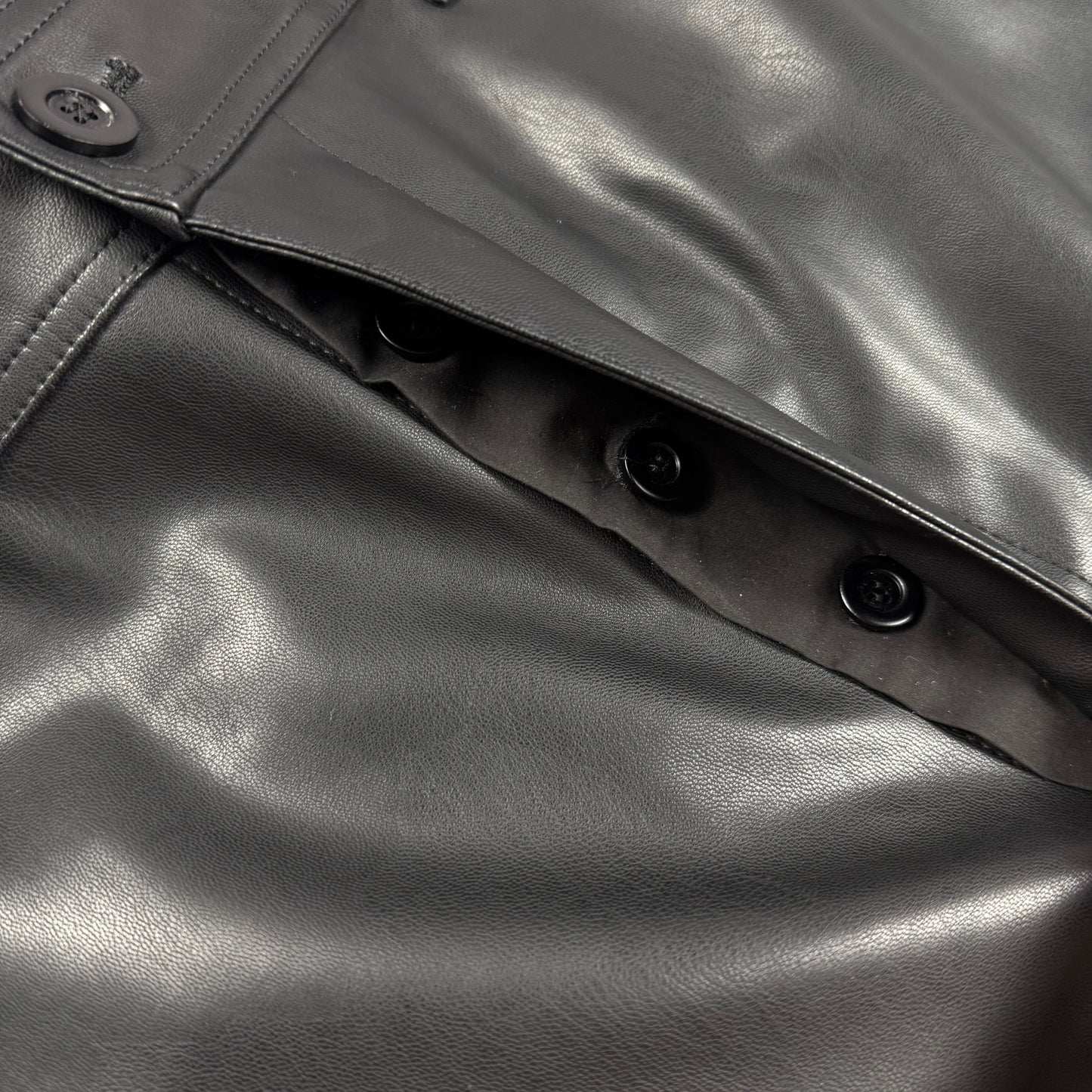 Rick Owens DRKSHDW Leather Baggy ‘Black’ Shorts