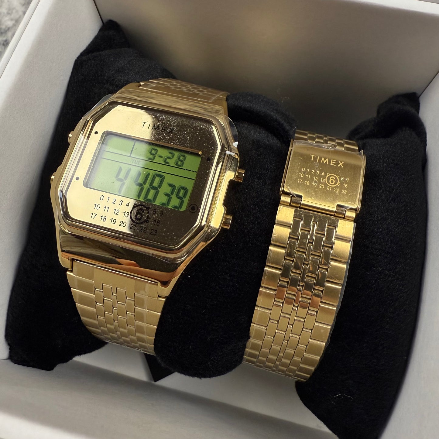 MM6 Maison Margiela x Timex Gold Digital Watch Set