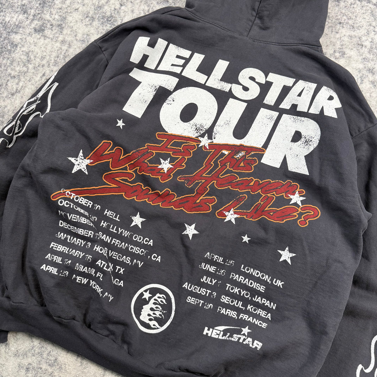 Hellstar Records Tour Capsule 9 ‘Gray’ Hoodie