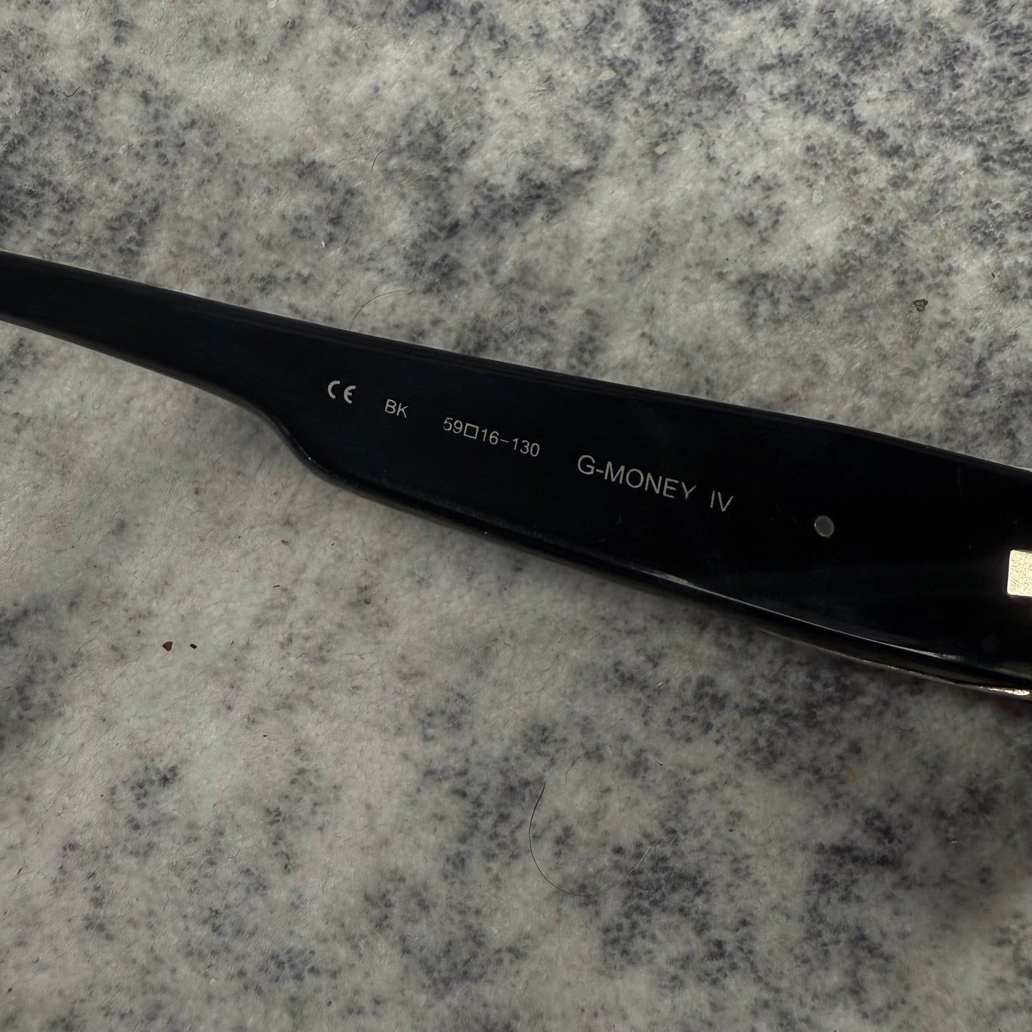 Chrome Hearts G-MONEY IV Black Silver Cross Shield Sunglasses