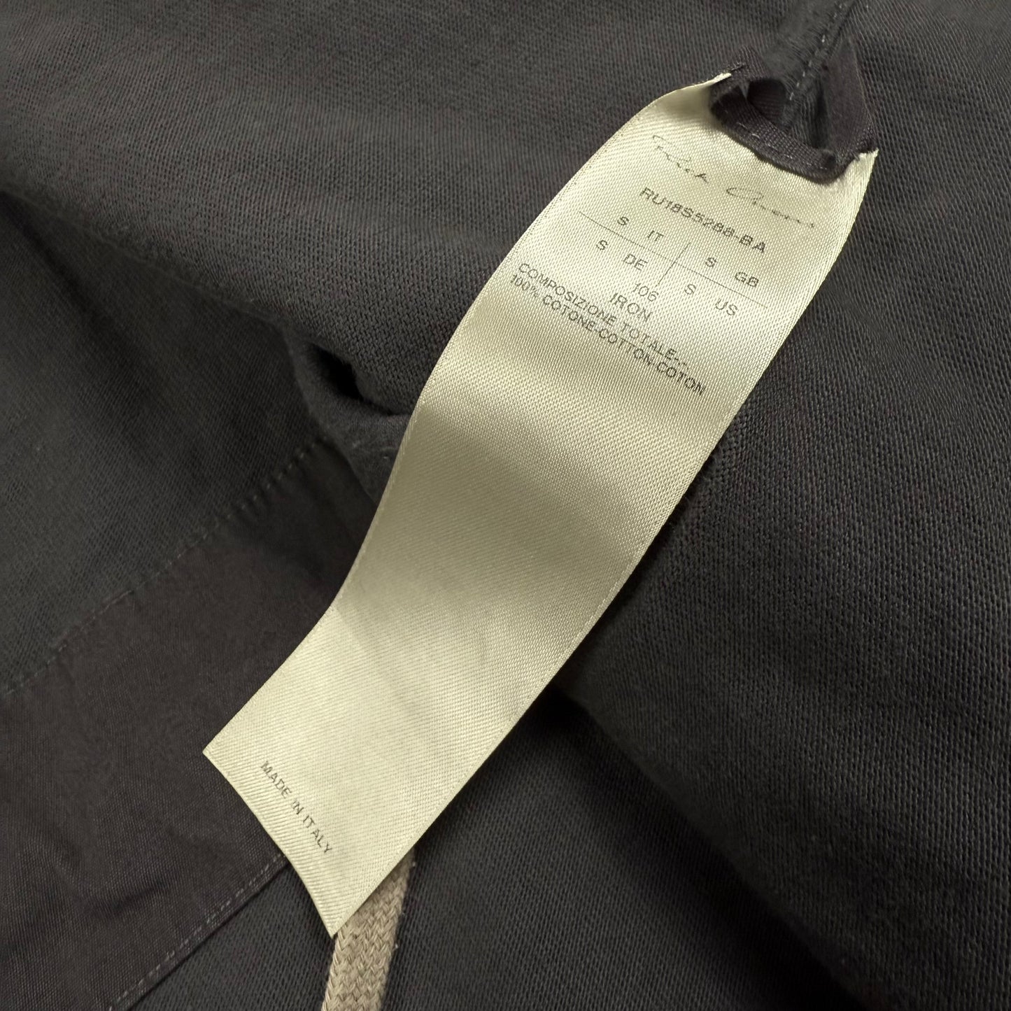 Rick Owens SS/18 Mainline Long Zip Hooded ‘Grey’ Jacket