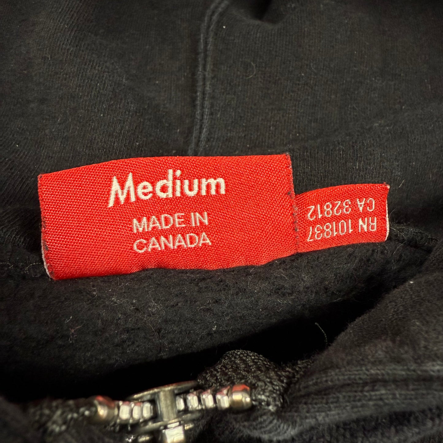 Supreme Small Box Logo ‘Black’ Zip Up Hoodie