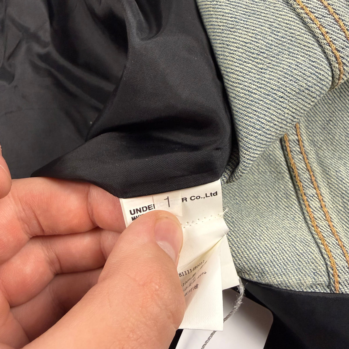 Undercover Jun Takahashi Sequin Dagger Hybrid Denim Jacket