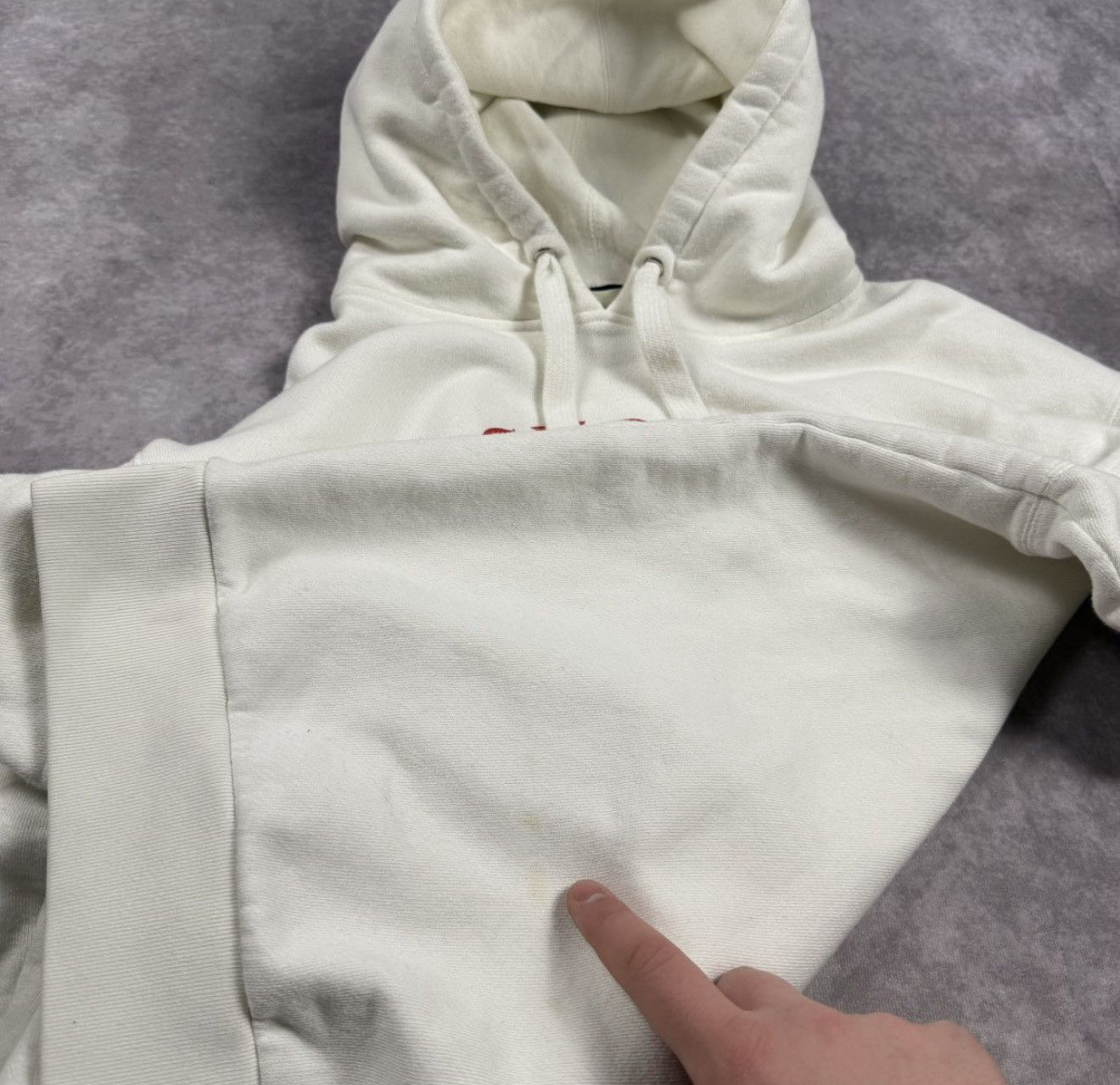 Gucci Big Logo White Hoodie