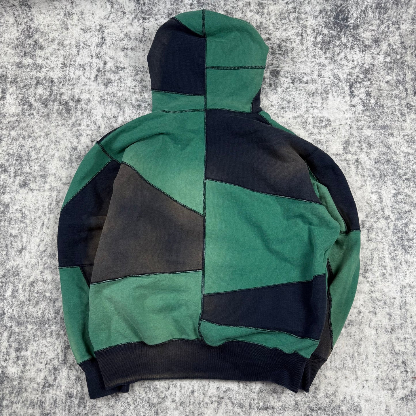 Supreme FW20 Patchwork ‘Green/Navy’ Hoodie