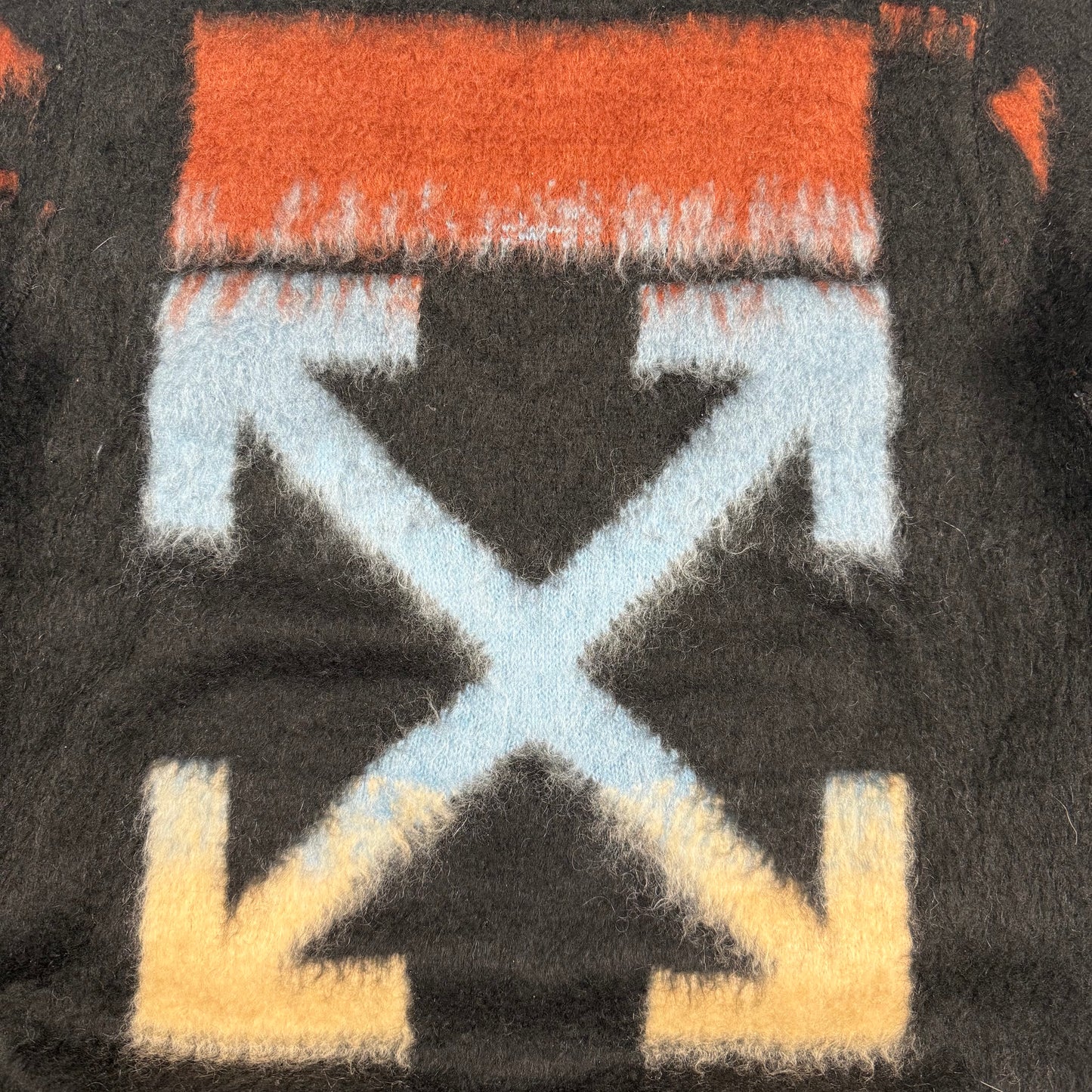 OFF-WHITE Mohair ‘Black/Gradient’ Wool Sweater