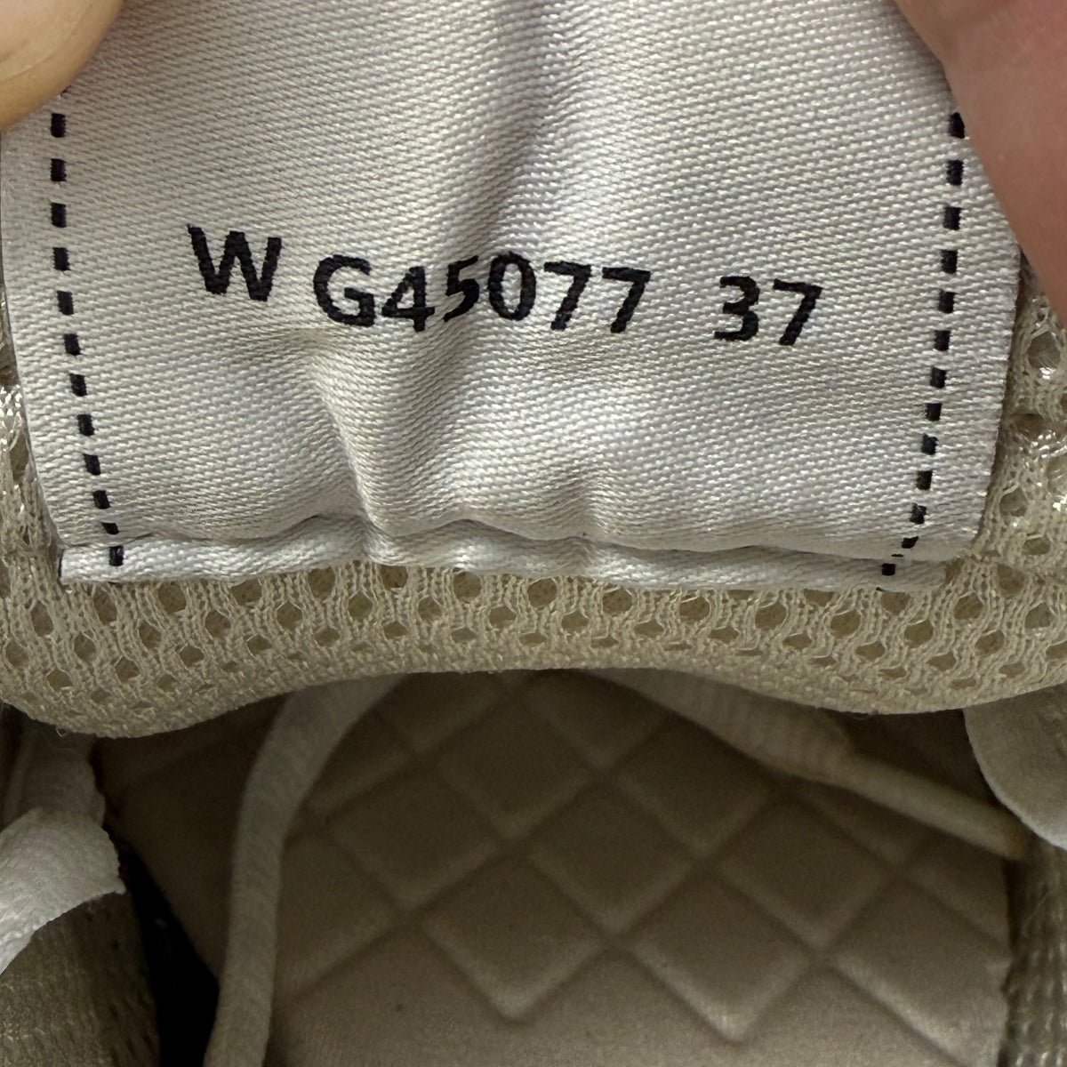 Chanel CC Logo Metallic Silver & Ivory Mesh Sneakers