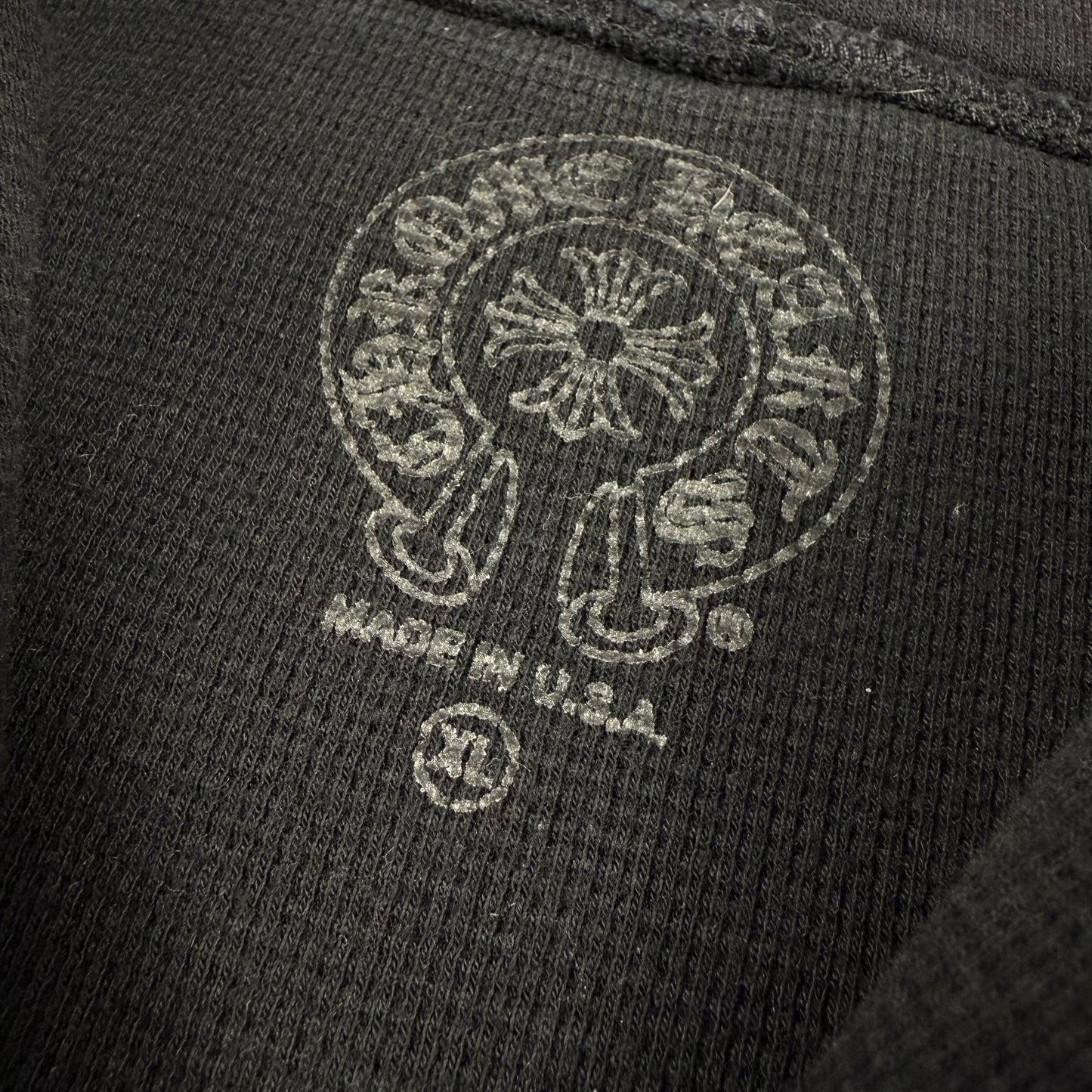 Chrome Hearts Los Angeles Thermal Horseshoe ‘Black’ Zip Hoodie