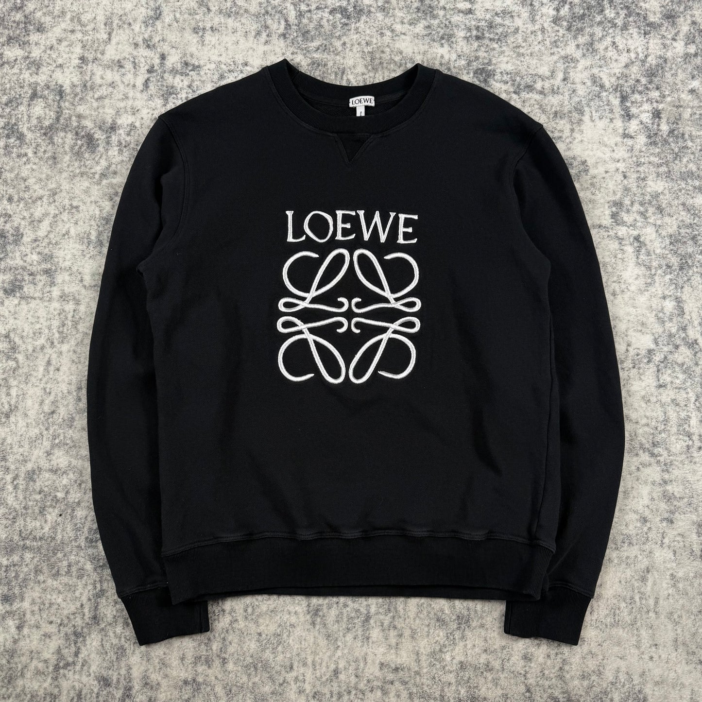 LOEWE Embroidered Logo ‘Black’ Crewneck