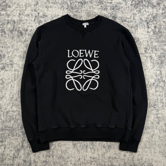 LOEWE Embroidered Logo ‘Black’ Crewneck