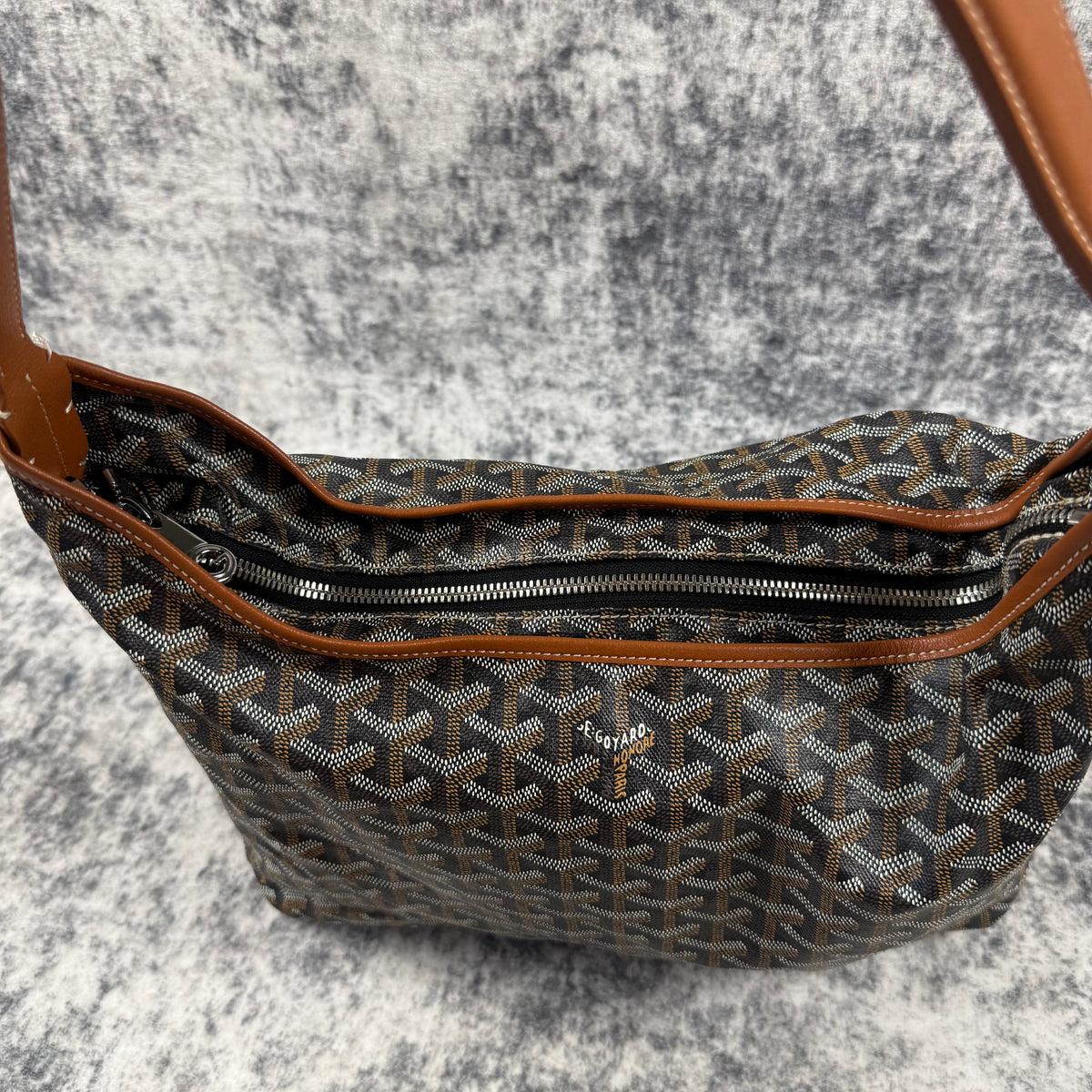 Goyard Bohème Black Goyardine Limited Edition Hobo Bag
