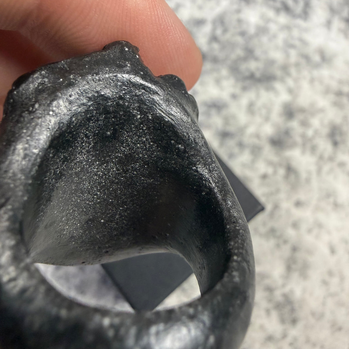 Macabre Gadgets Marble Lion Black Ring