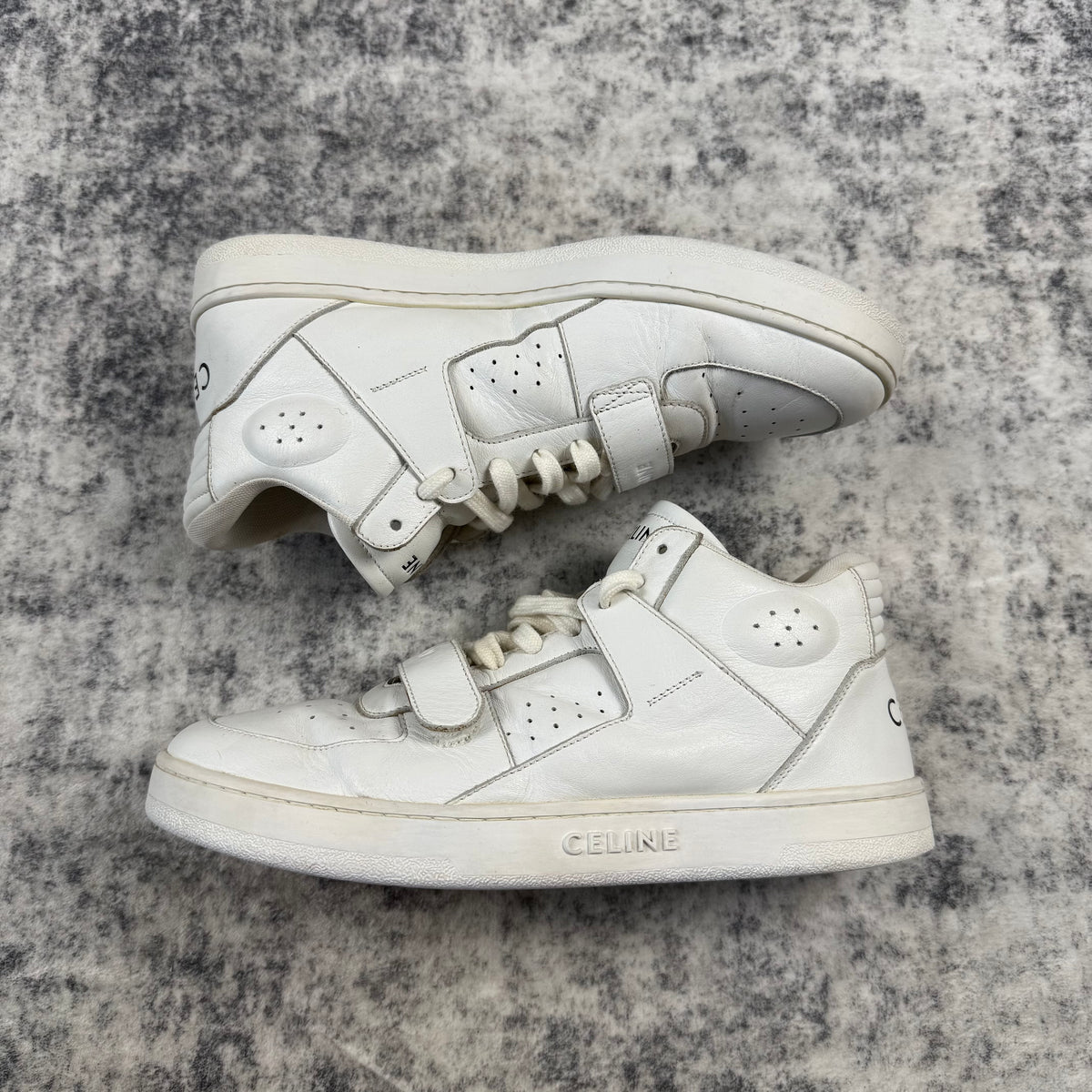 Celine CT-02 Leather High-Top ‘White’ Shoes