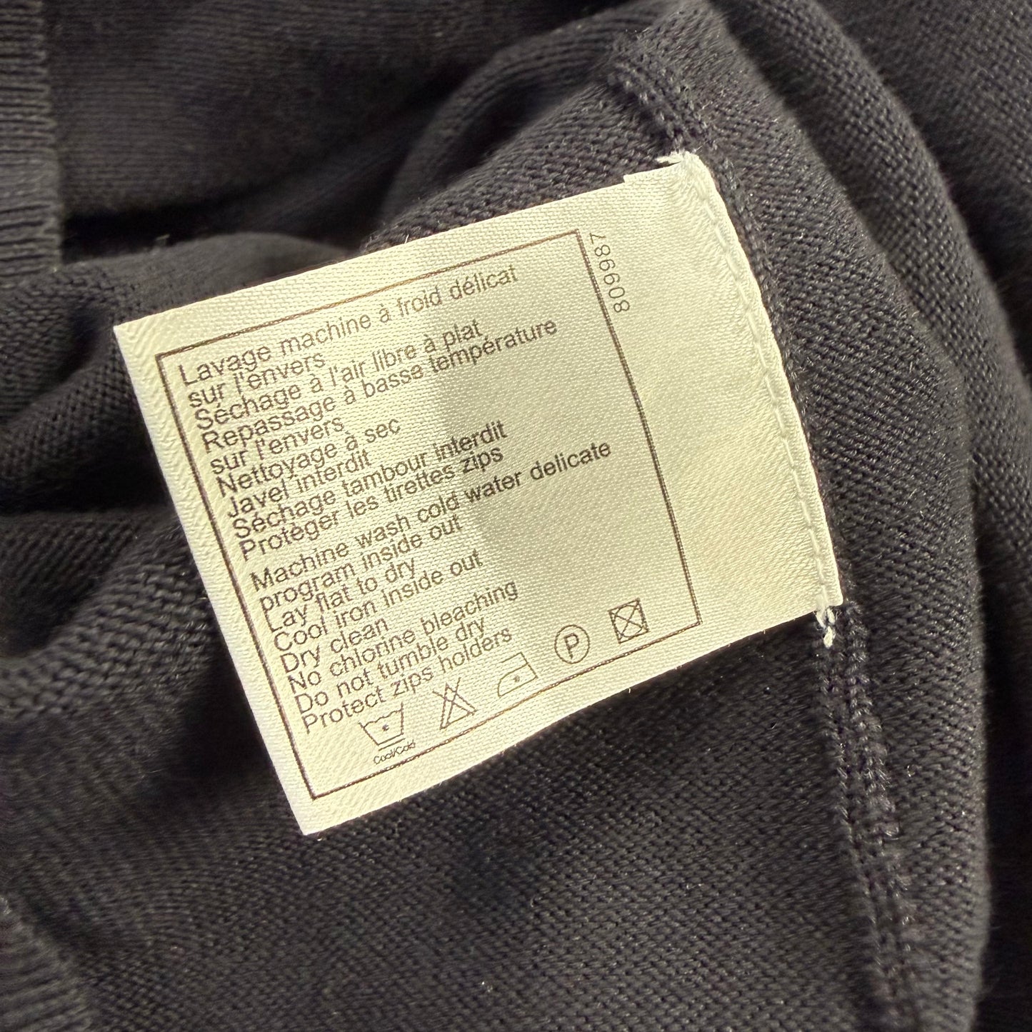 Chanel Uniform CC Sleeve Logo Zip Hoodie