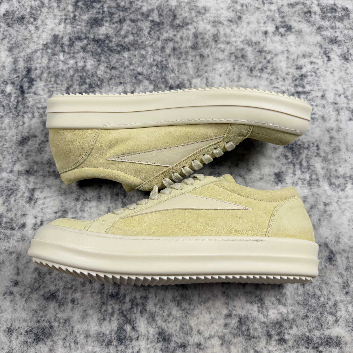 Rick Owens Suede Vintage ‘Butter/Milk’ Shoes