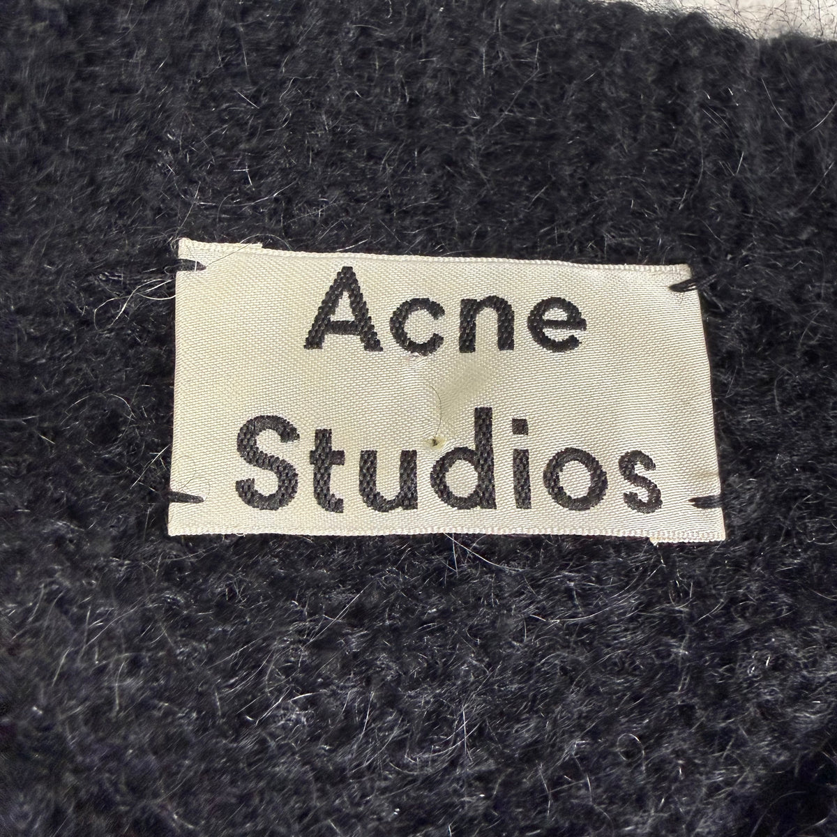 Acne Studios Kantonia Distressed Striped Mohair Sweater