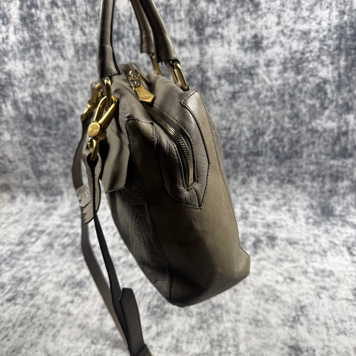 Vivienne Westwood Croc-Embossed Leather 2-Way Handbag