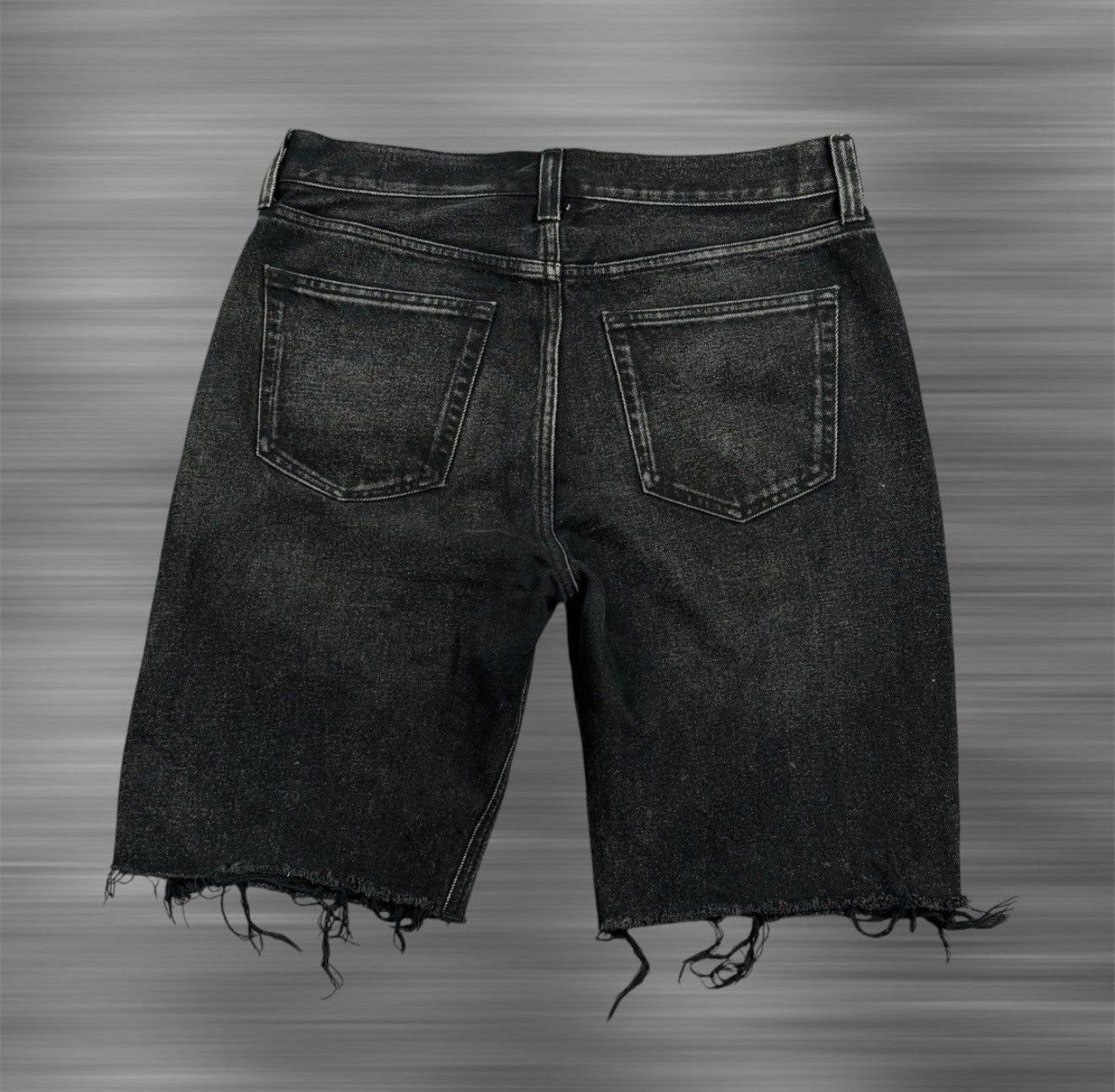 Balenciaga Denim Cut Off Shorts