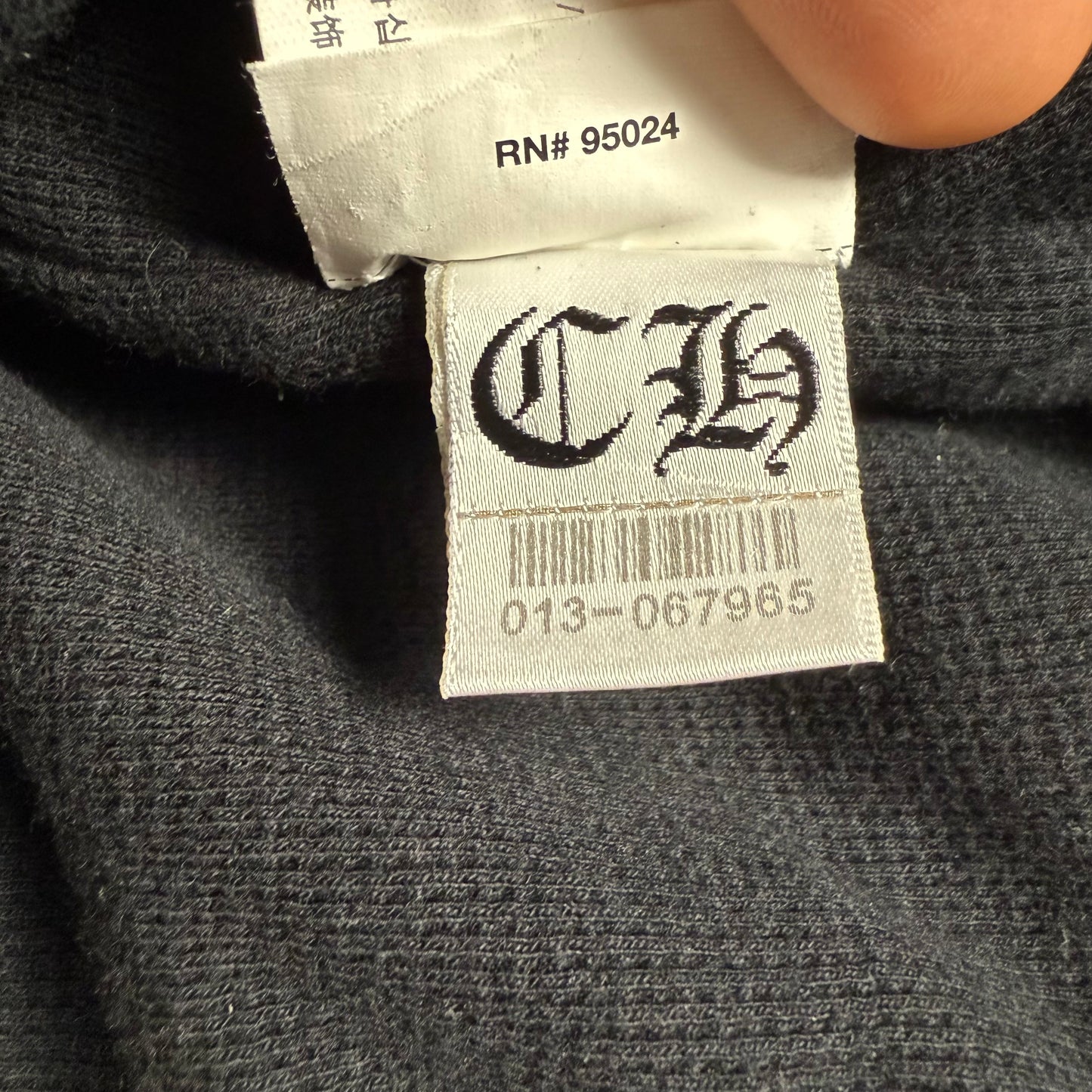 Chrome Hearts Thermal Dagger Zip Hoodie ‘Black’