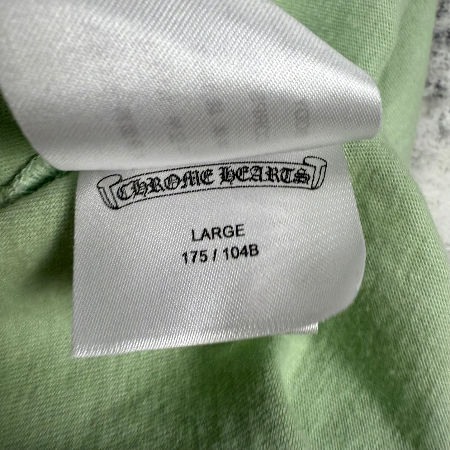 Chrome Hearts Neck Logo ‘Lime’ Long Sleeve