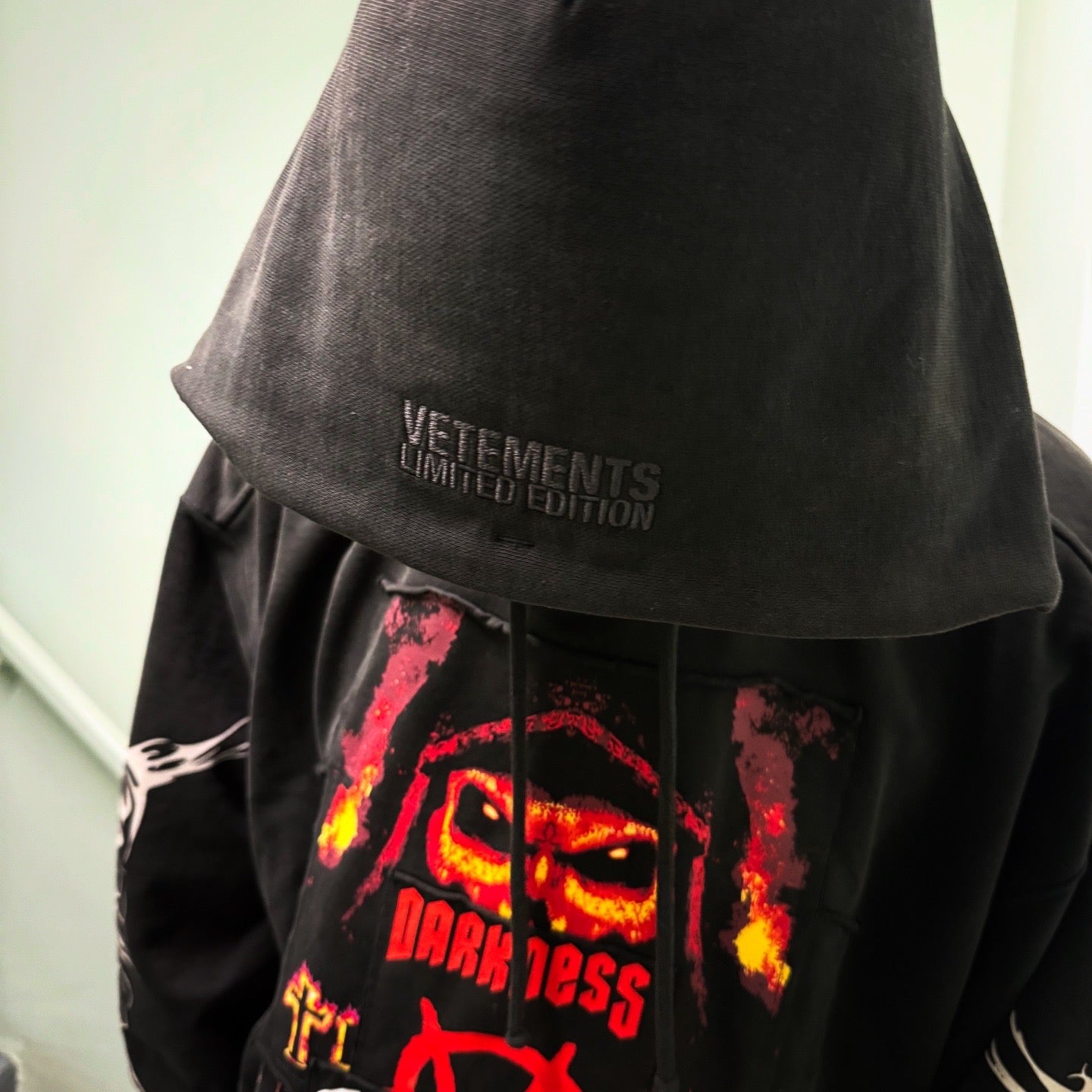 Vetements AW21 Metal Patches Hoodie