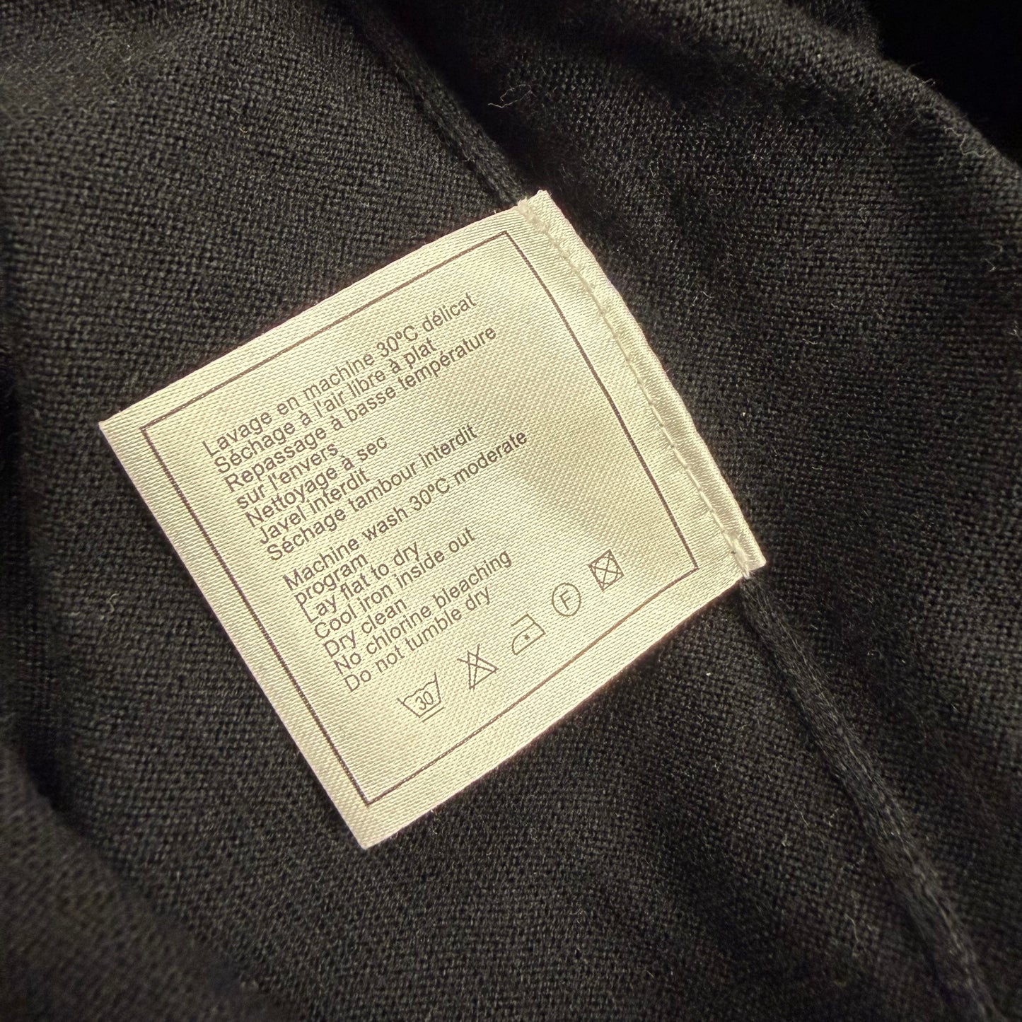 Chanel Uniform CC Button Shoulder Wool Blend Knit Long Sleeve