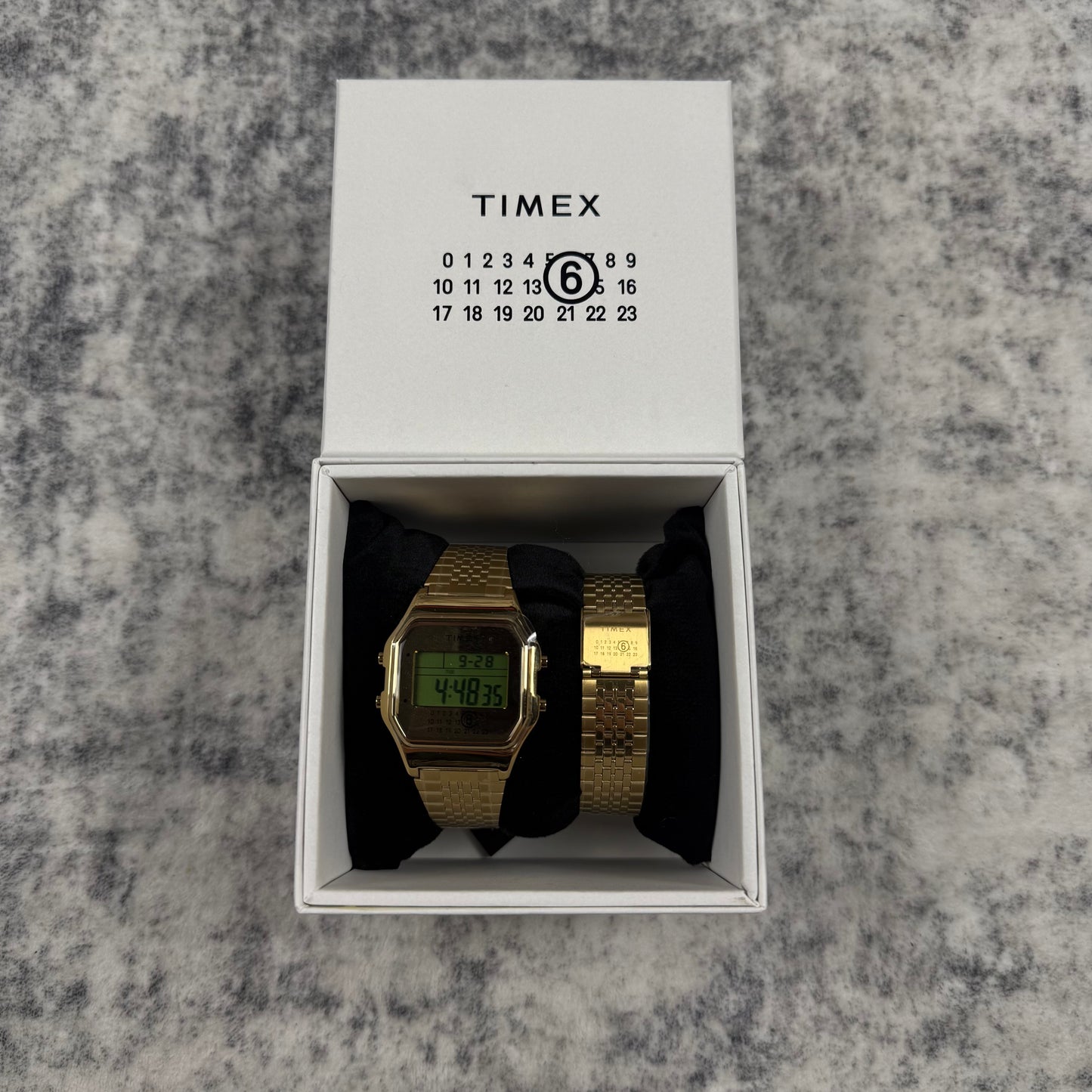 MM6 Maison Margiela x Timex Gold Digital Watch Set