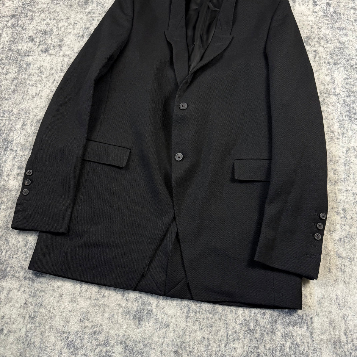 Rick Owens FW/24 Porterville Black Wool Drill Tatlin Blazer
