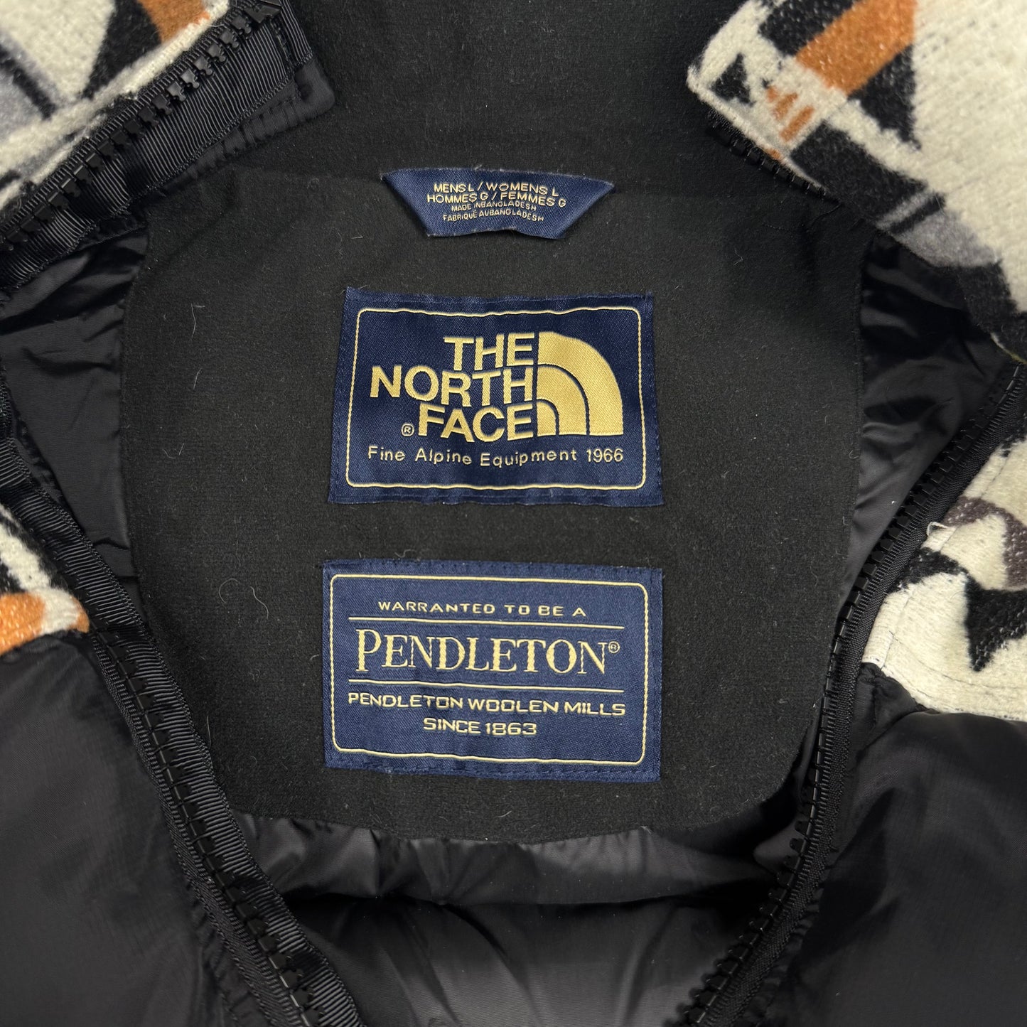 The North Face x Pendleton Nuptse 700 ‘Black’ Puffer Jacket