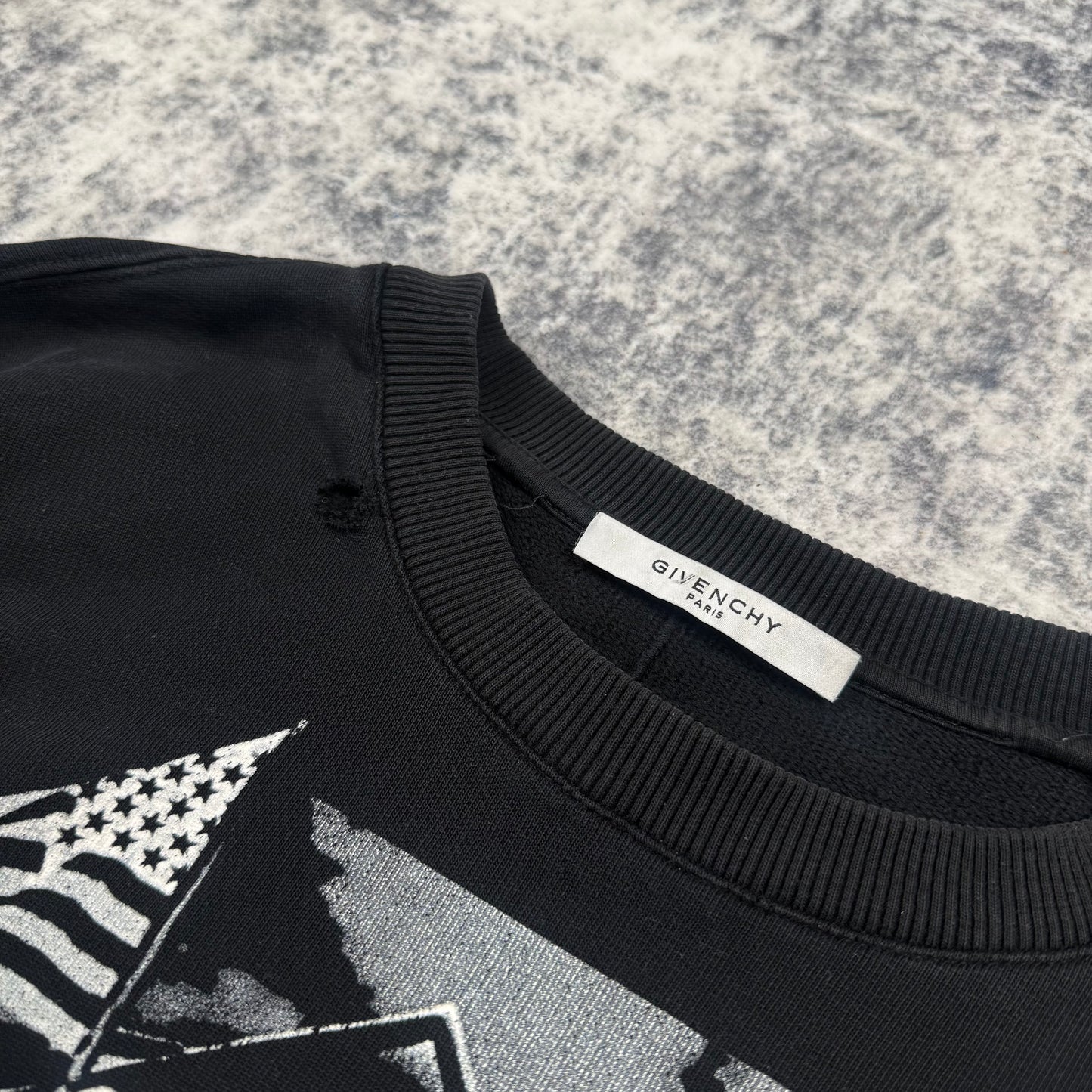 Givenchy L.A. House ‘Black’ Distressed Sweatshirt