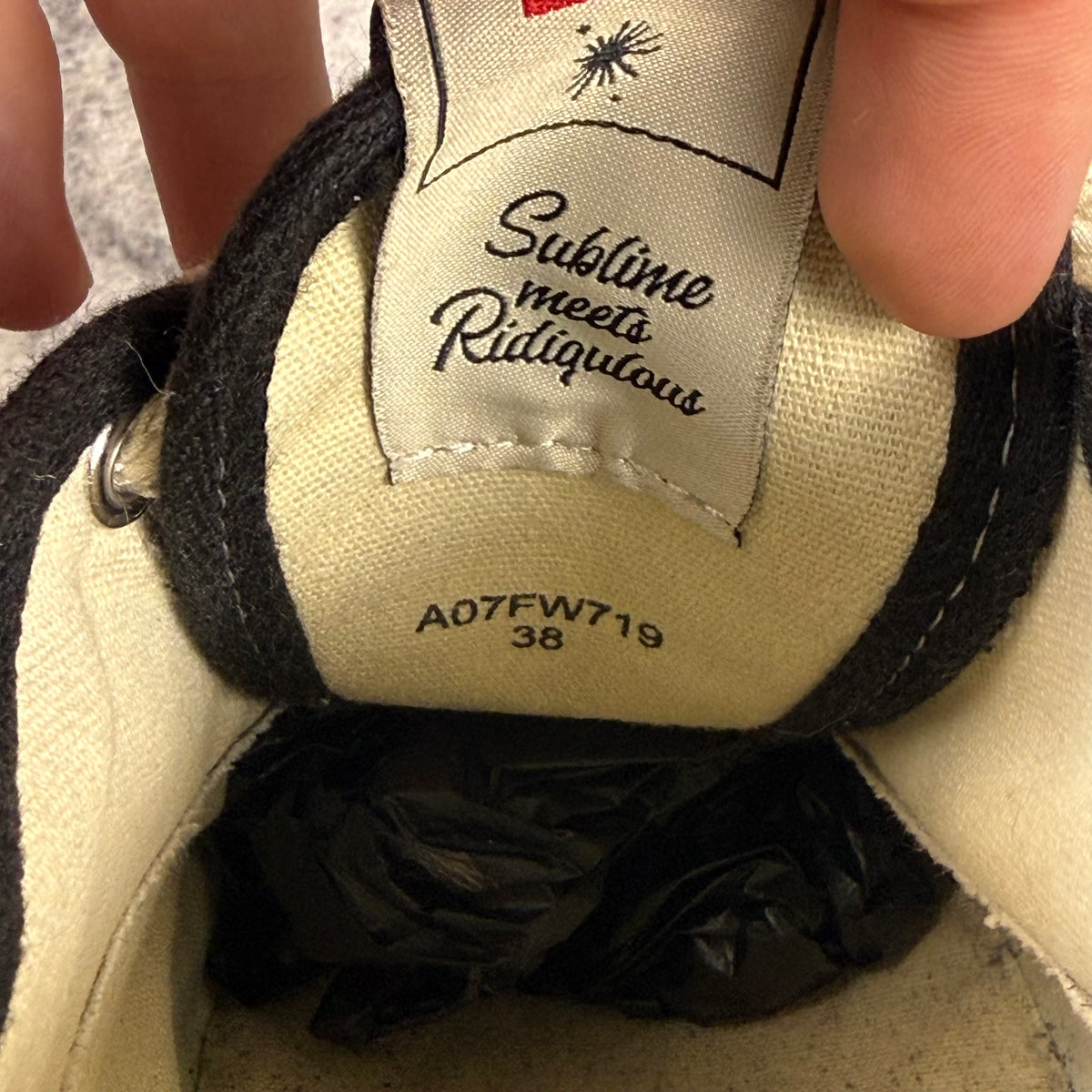 Maison Mihara Yasuhiro Baker Canvas ʼBlack’ Shoes