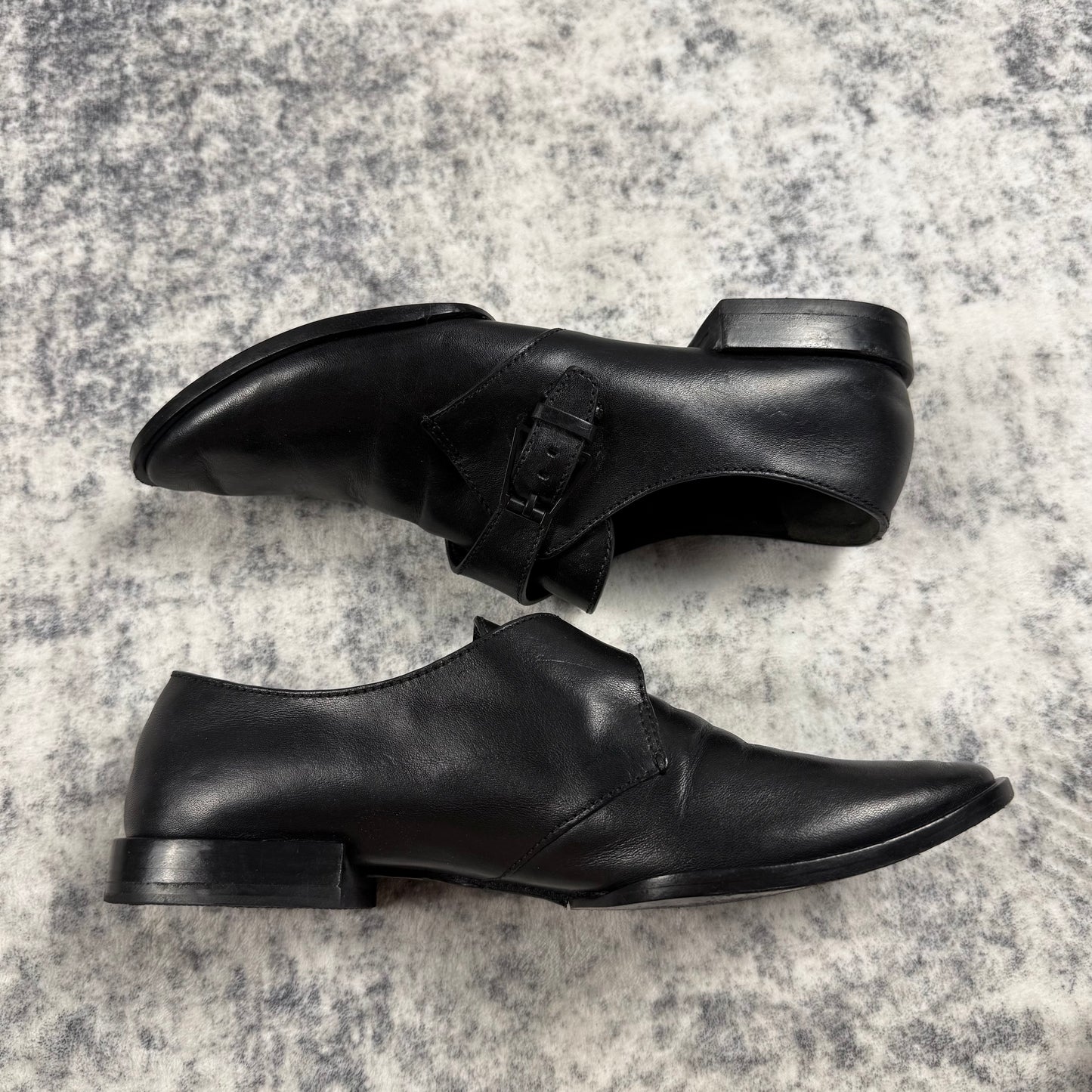 Alexander Wang Ruby Monk Strap ‘Black’ Leather Shoes