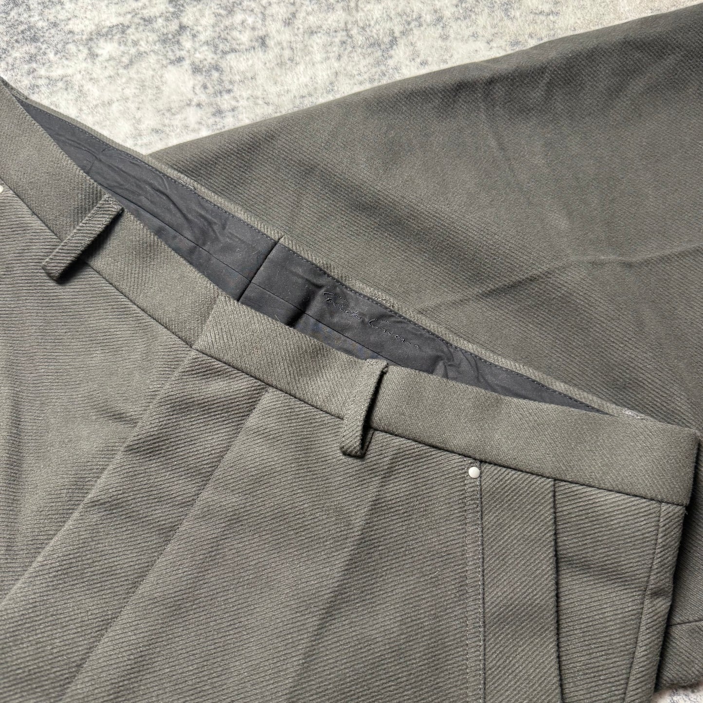 Rick Owens Tailored Belas Trousers – Dark Dust Pants
