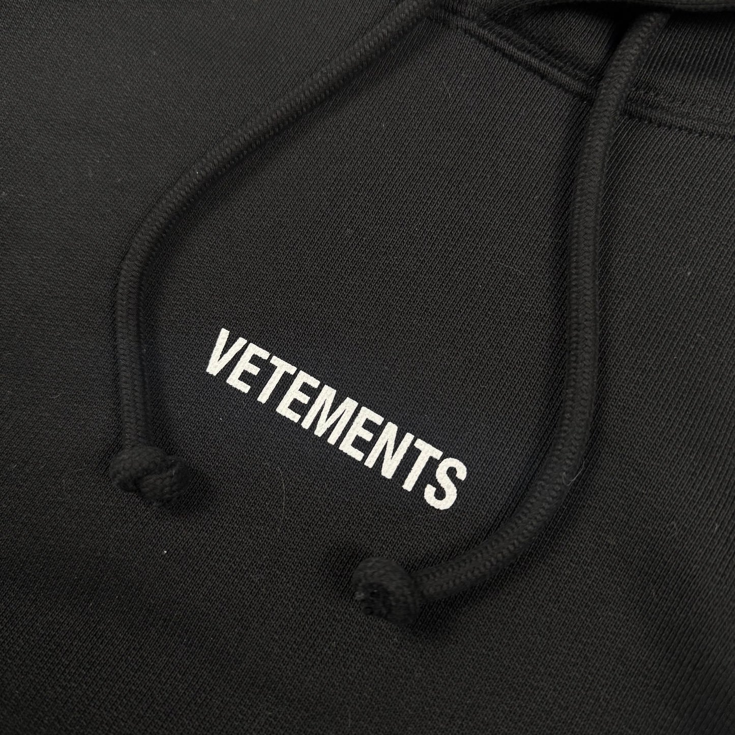 Vetements Pret-A-Porter Logo Oversized ‘Black’ Hoodie