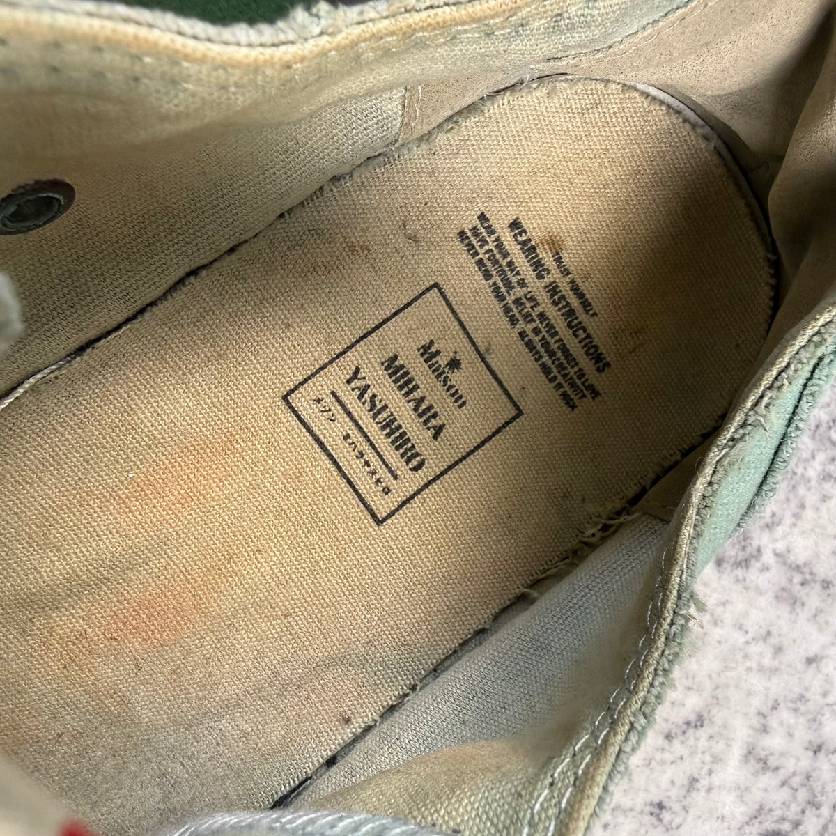 Maison Mihara Yasuhiro Peterson Canvas Shoes