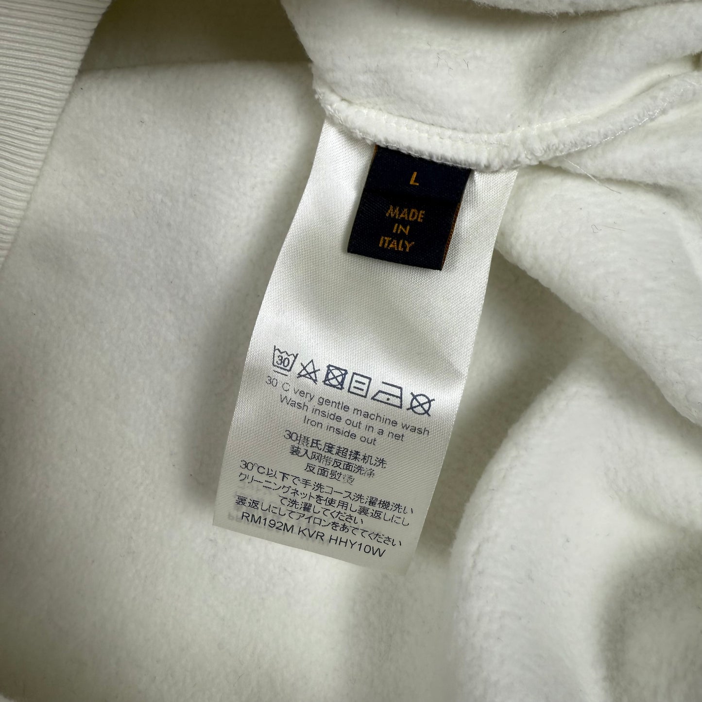 Louis Vuitton 3D Patched Pocket Half-Zip ‘White’ Hoodie