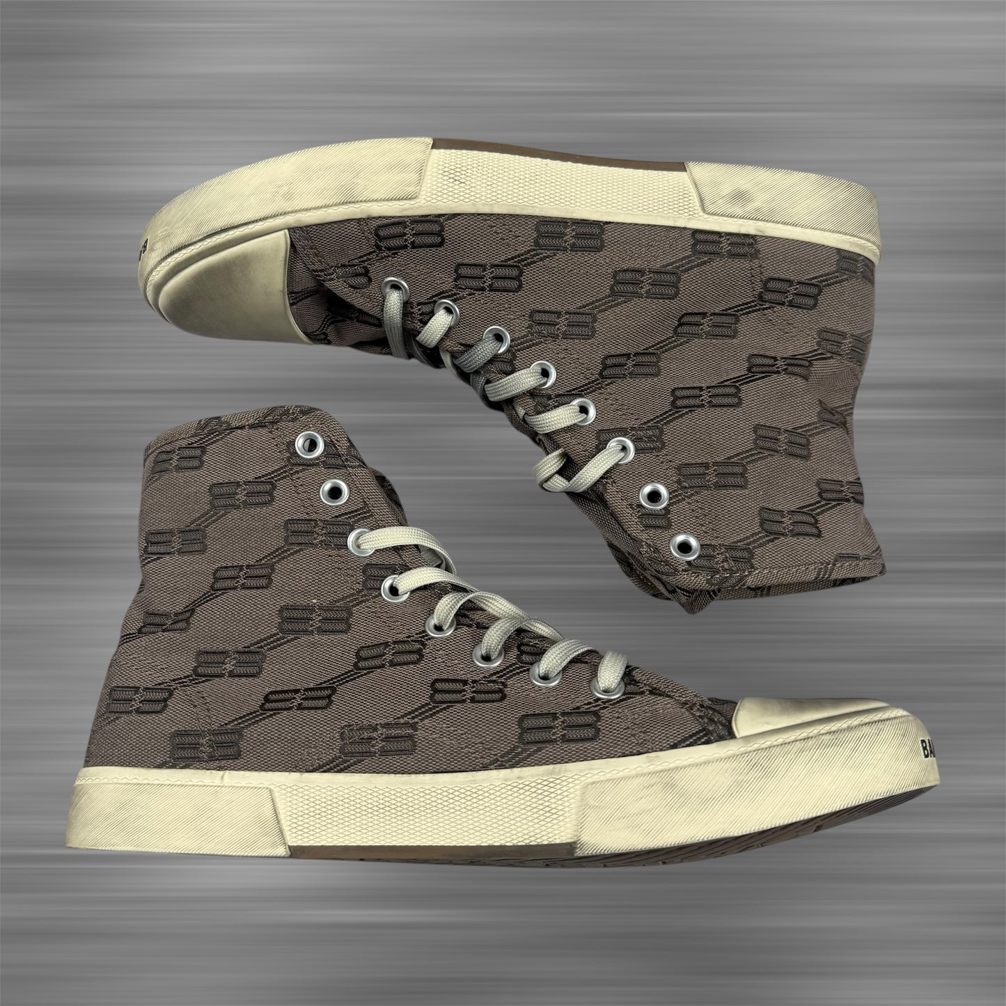 Balenciaga Paris Monogram High Top Shoes