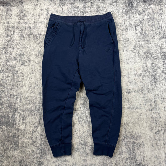 Y-3 Yohji Yamamoto Navy Blue Tapered Sweatpants