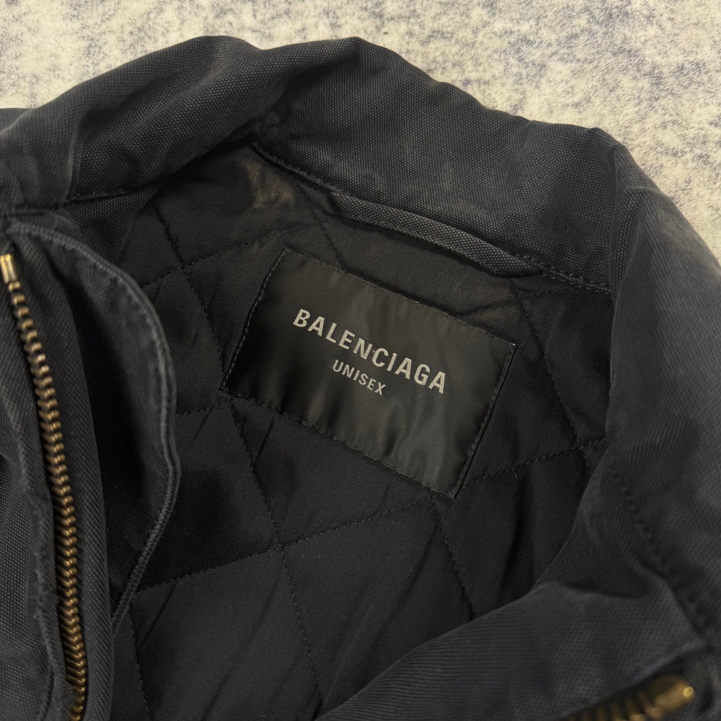 Balenciaga Workwear Distressed ‘Black’ Detroit Jacket