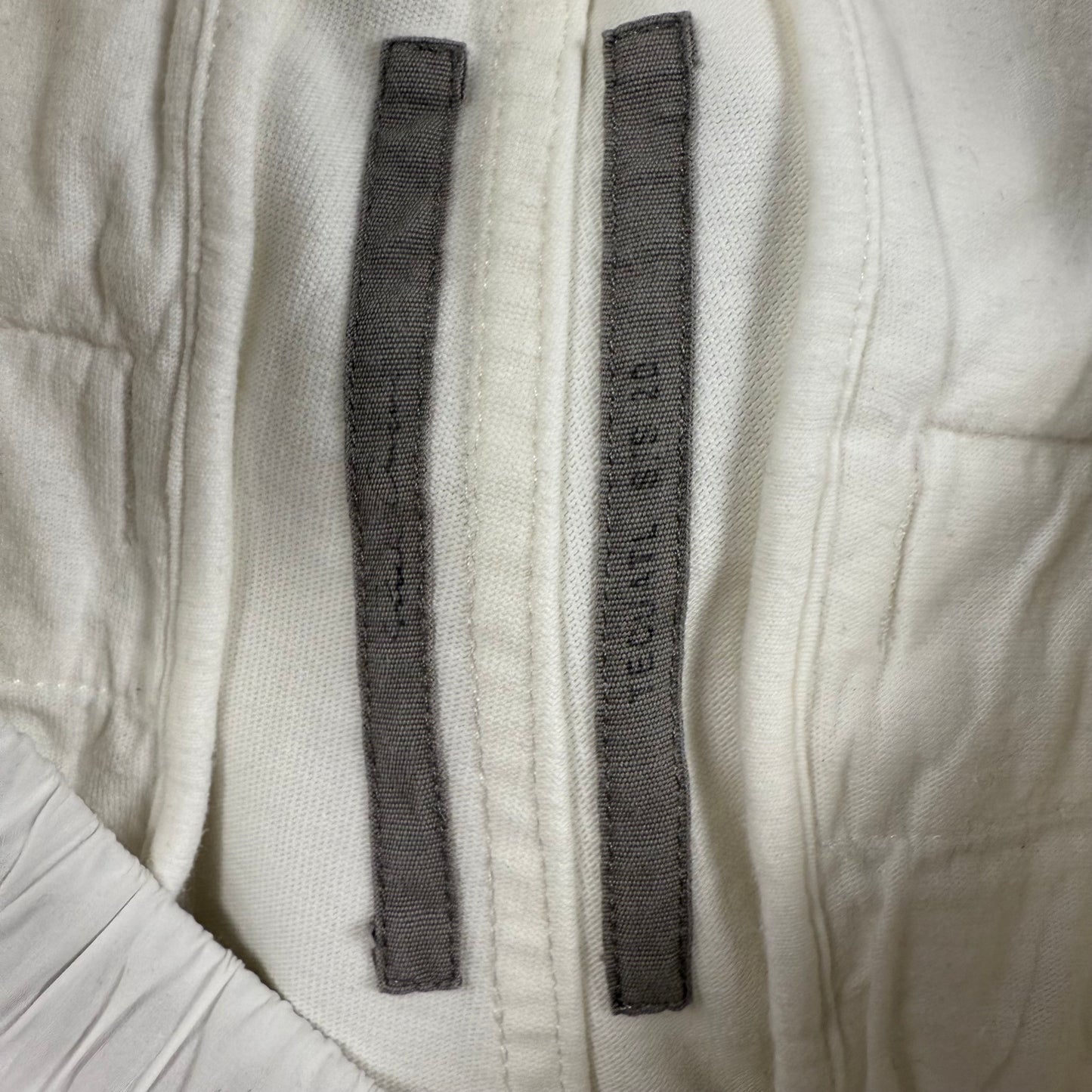 Rick Owens SS20 Tecuatl Side Zip ‘White’ Sweatpants